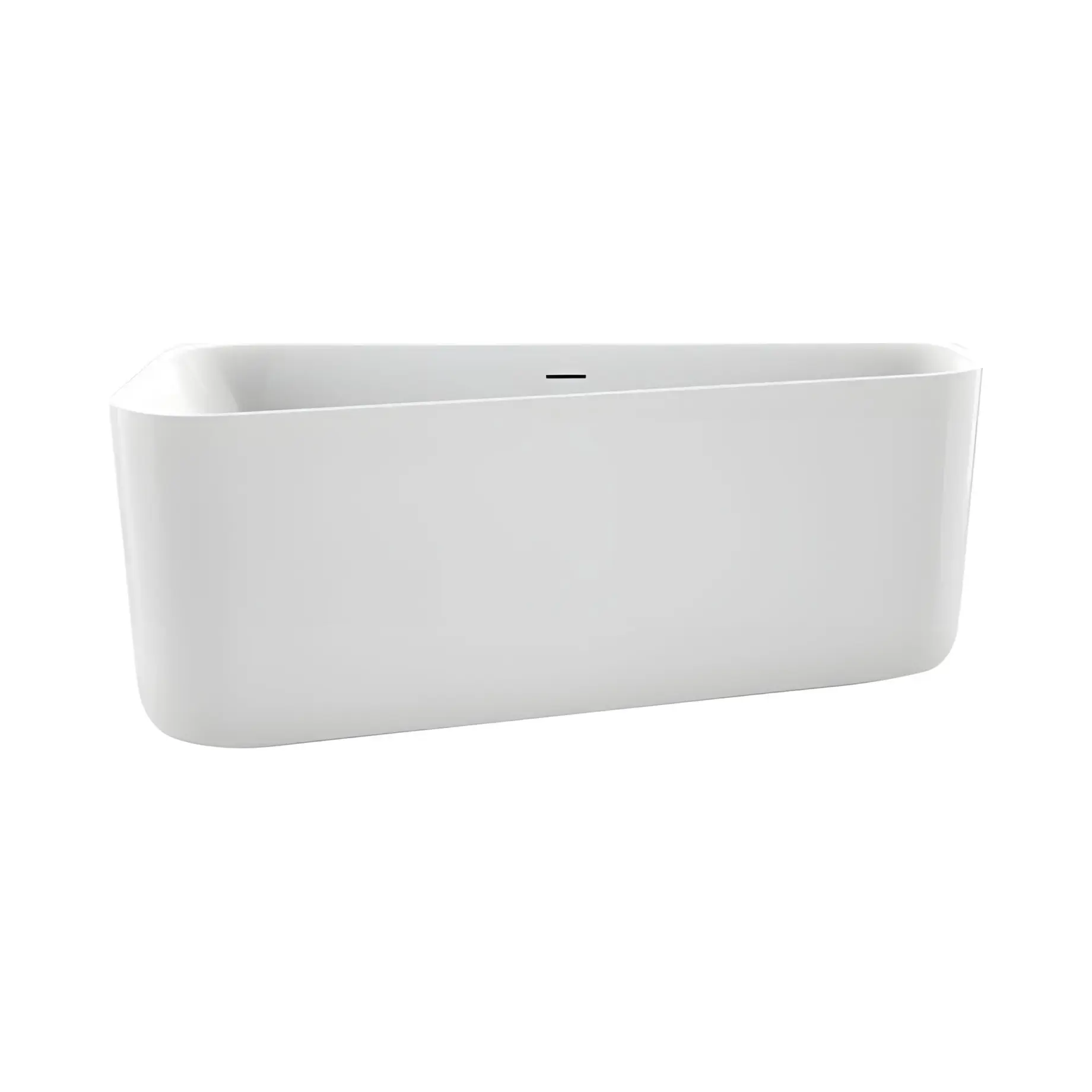 Ванна Chic R Knief 0100-241-WG Glossy White 155 x 75 см — вид на білому тлі