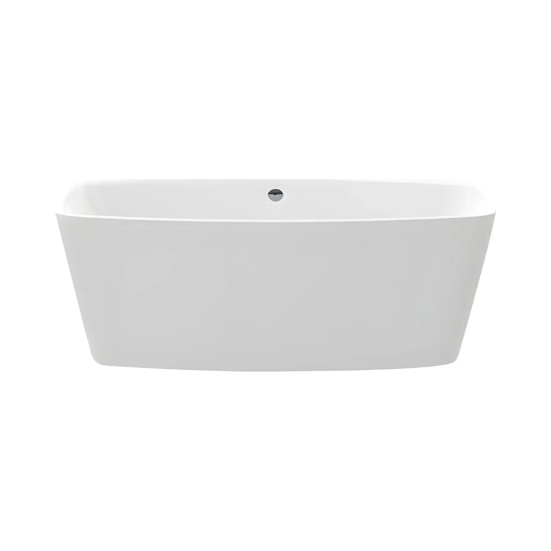 Ванна Cube XS Knief 0100-054-WM Matt White 155 х 80 см — вид на білому тлі