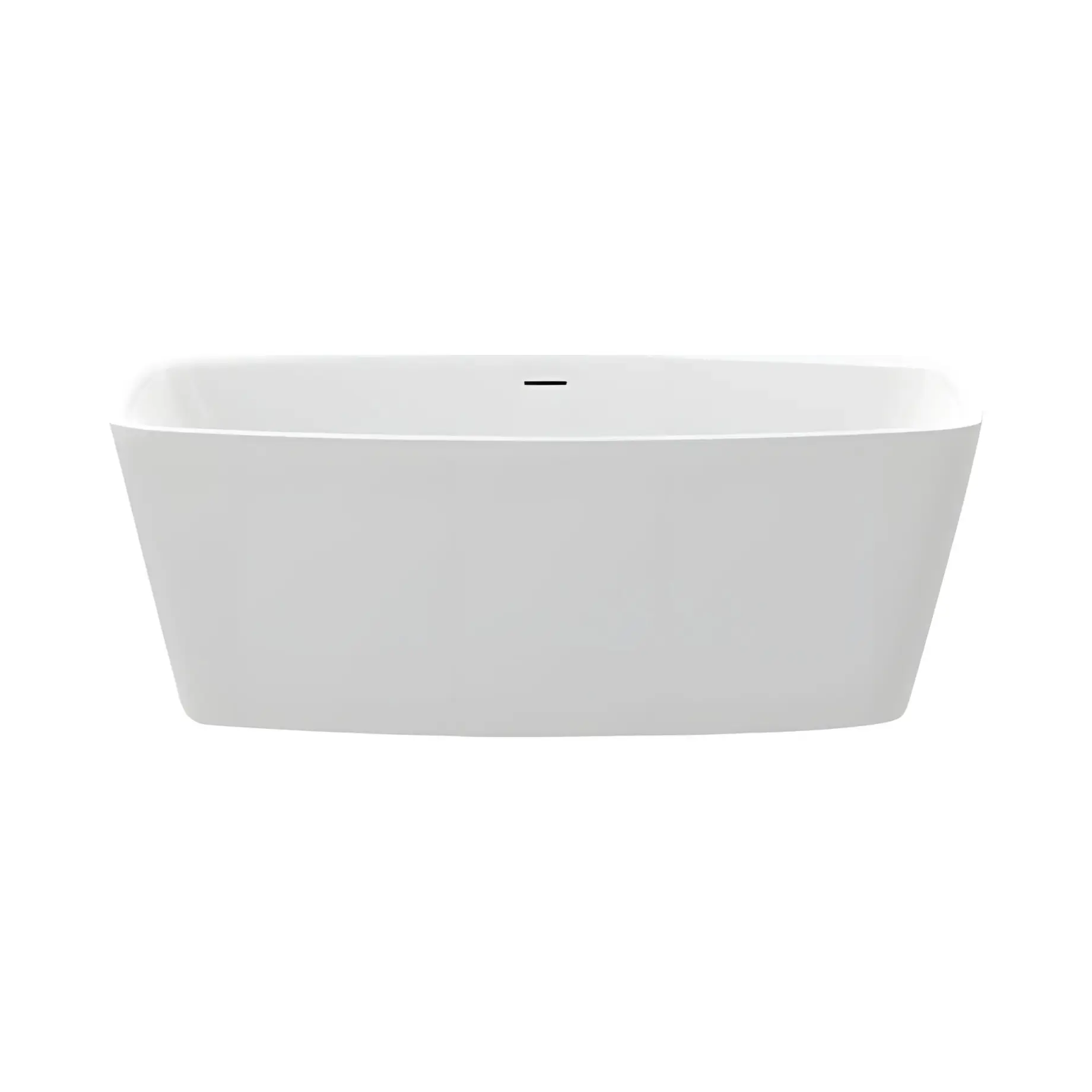 Ванна Cube XS Knief 0100-254-WG Glossy White 155 х 80 см — вид на білому тлі