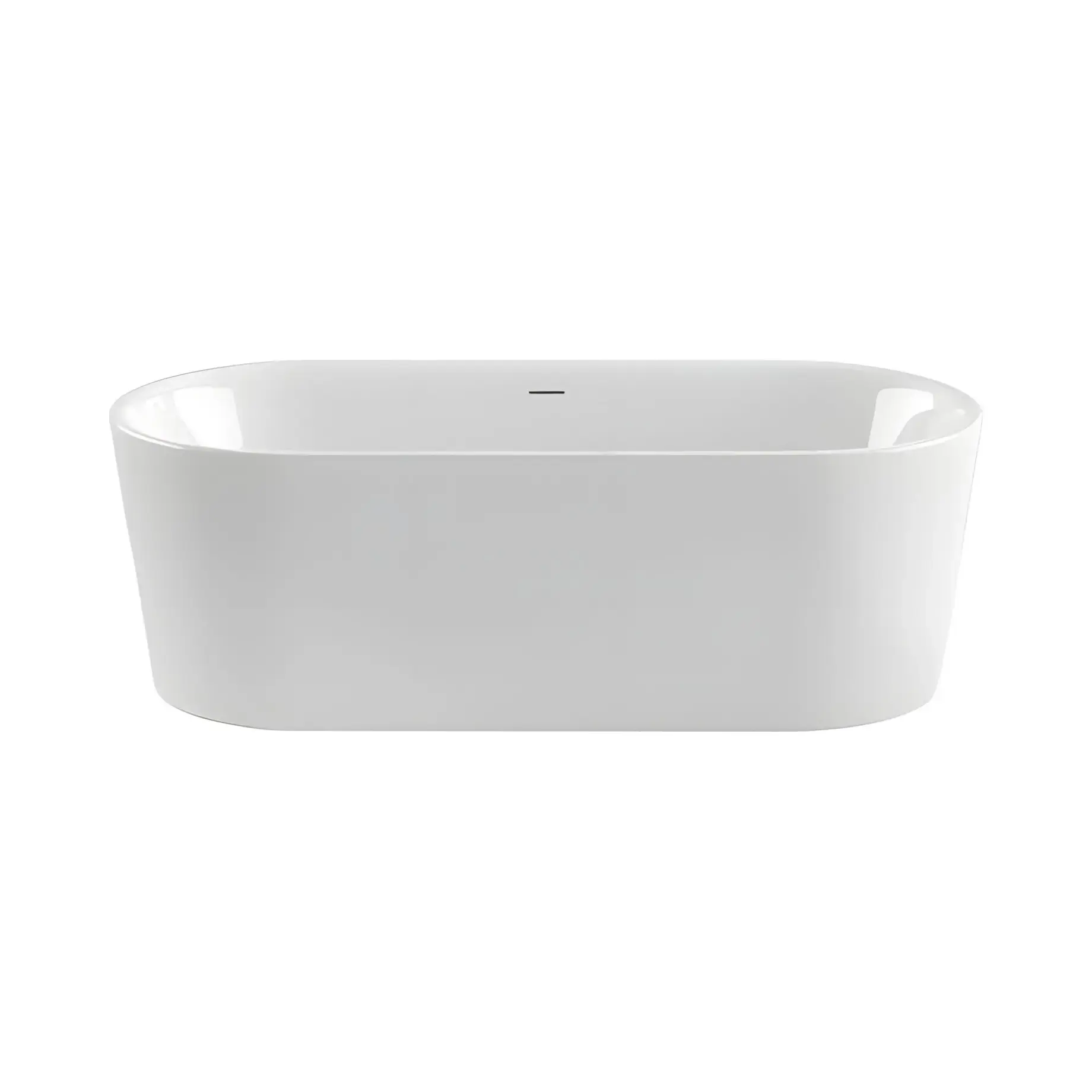 Ванна Fresh Knief 0100-230-WG Glossy White 180 х 80 см — вид на білому тлі