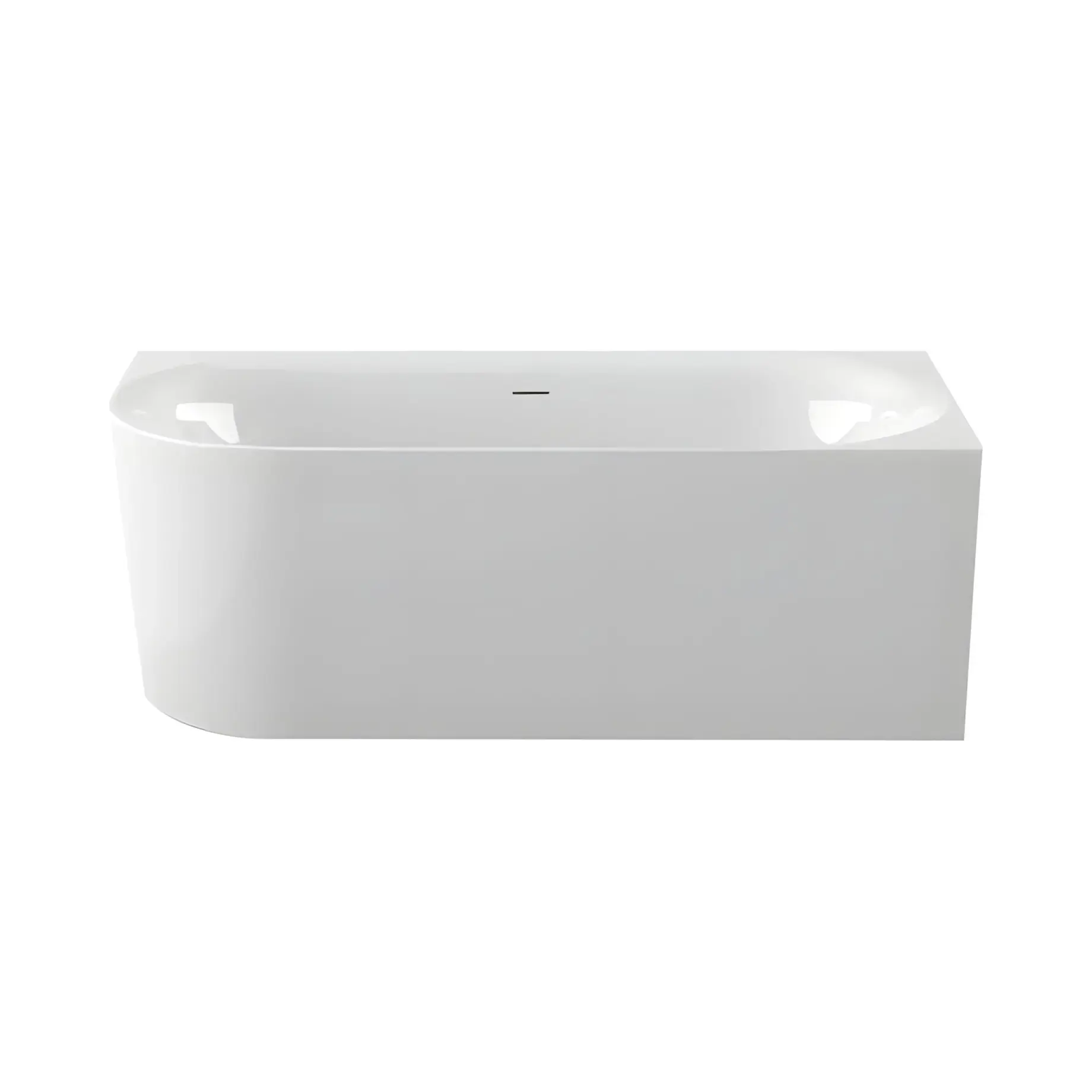 Ванна Fresh Corner L Knief 0100-233-WG Glossy White 180 х 80 см — вид на білому тлі
