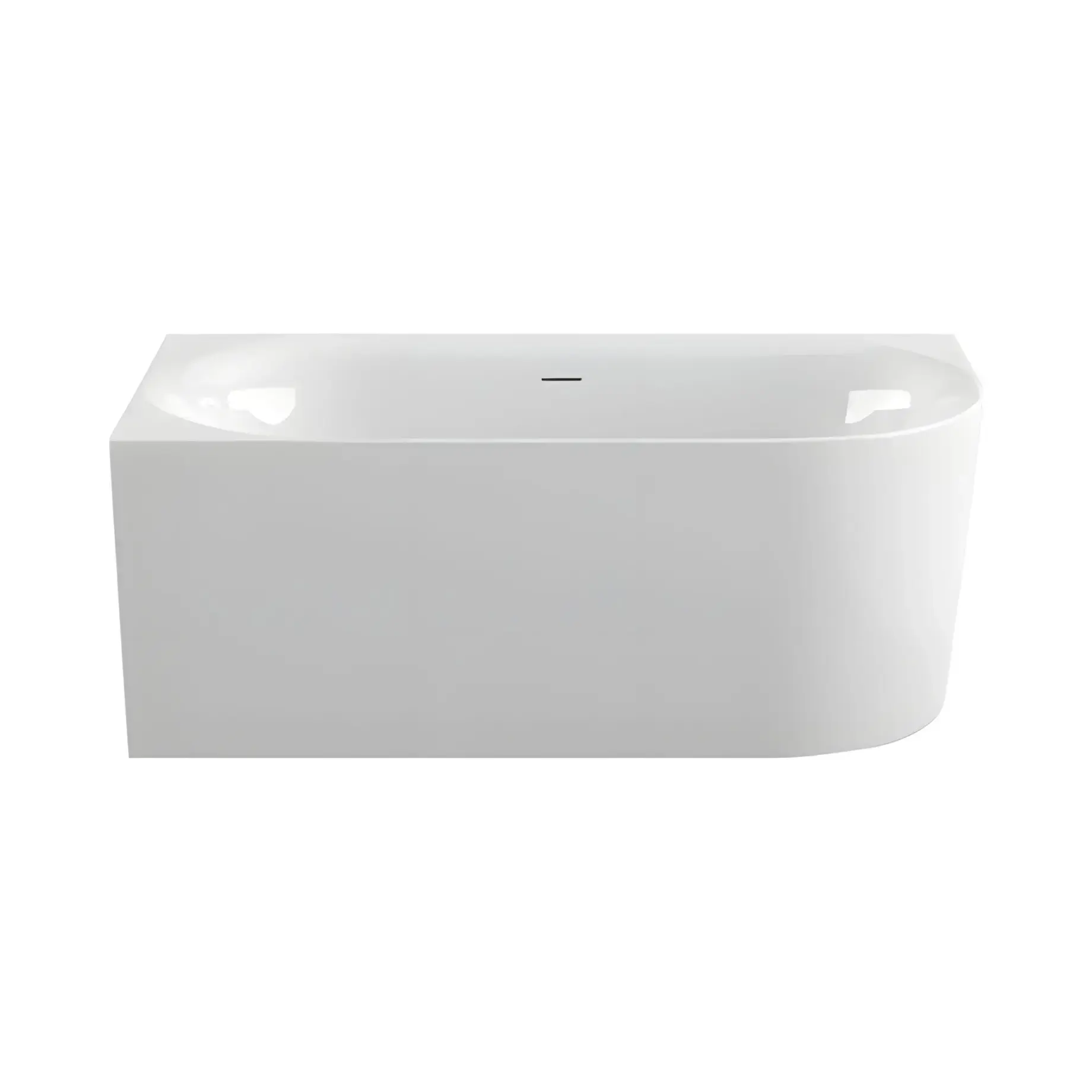 Ванна Fresh XS Corner R Knief 0100-236-WG Glossy White — вид на білому тлі