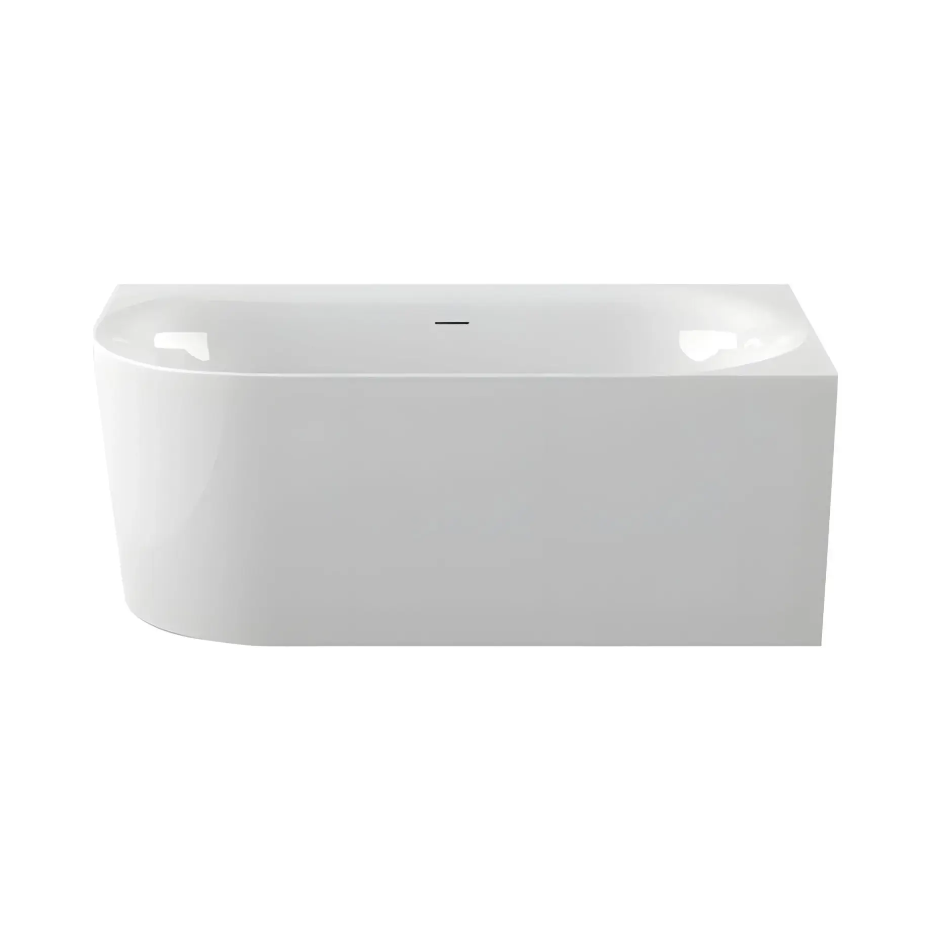 Ванна Fresh XS Corner L Knief 0100-237-WG Glossy White — вид на білому тлі