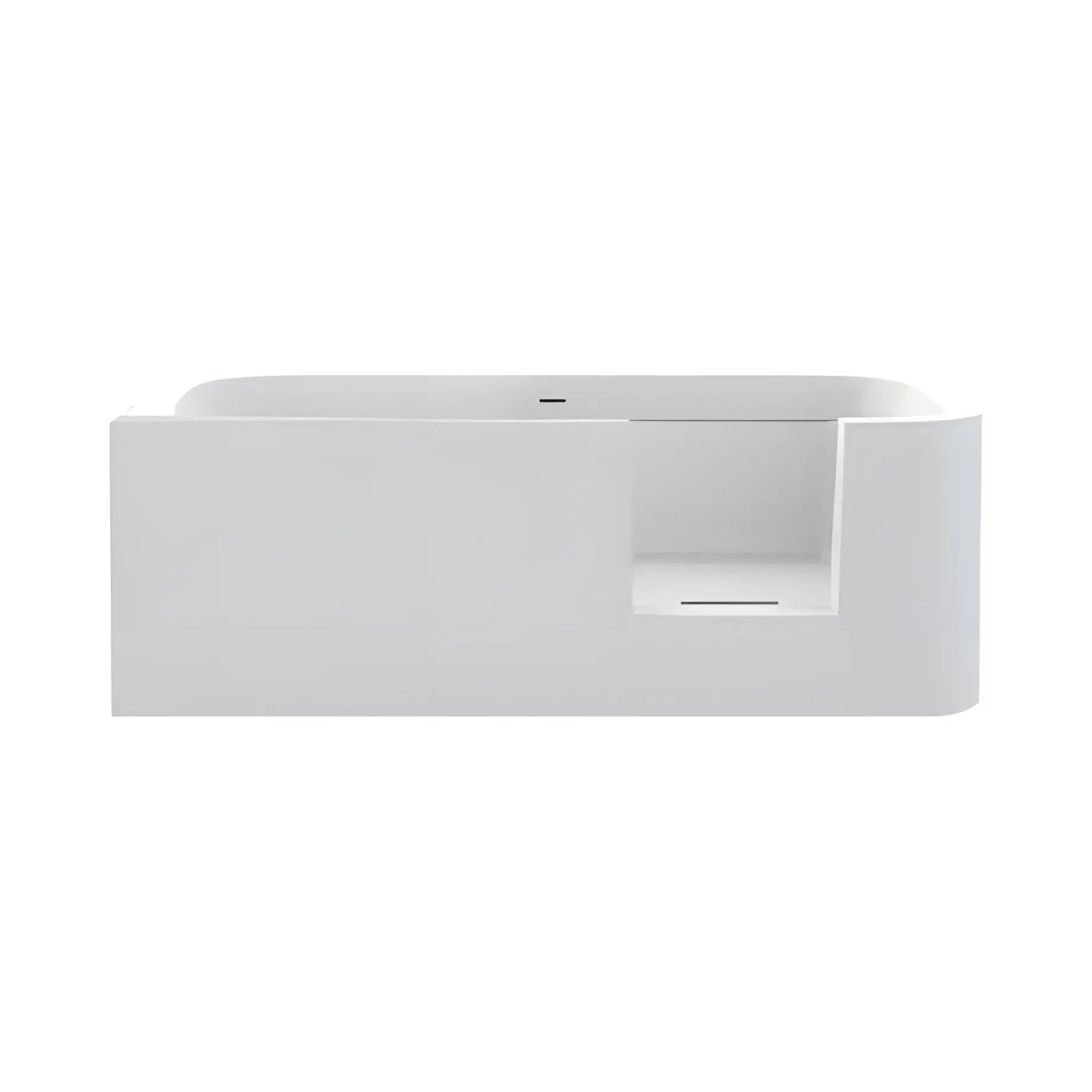 Ванна GO! R Knief 0100-244-WG Glossy White 180 х 80 см — вид на білому тлі