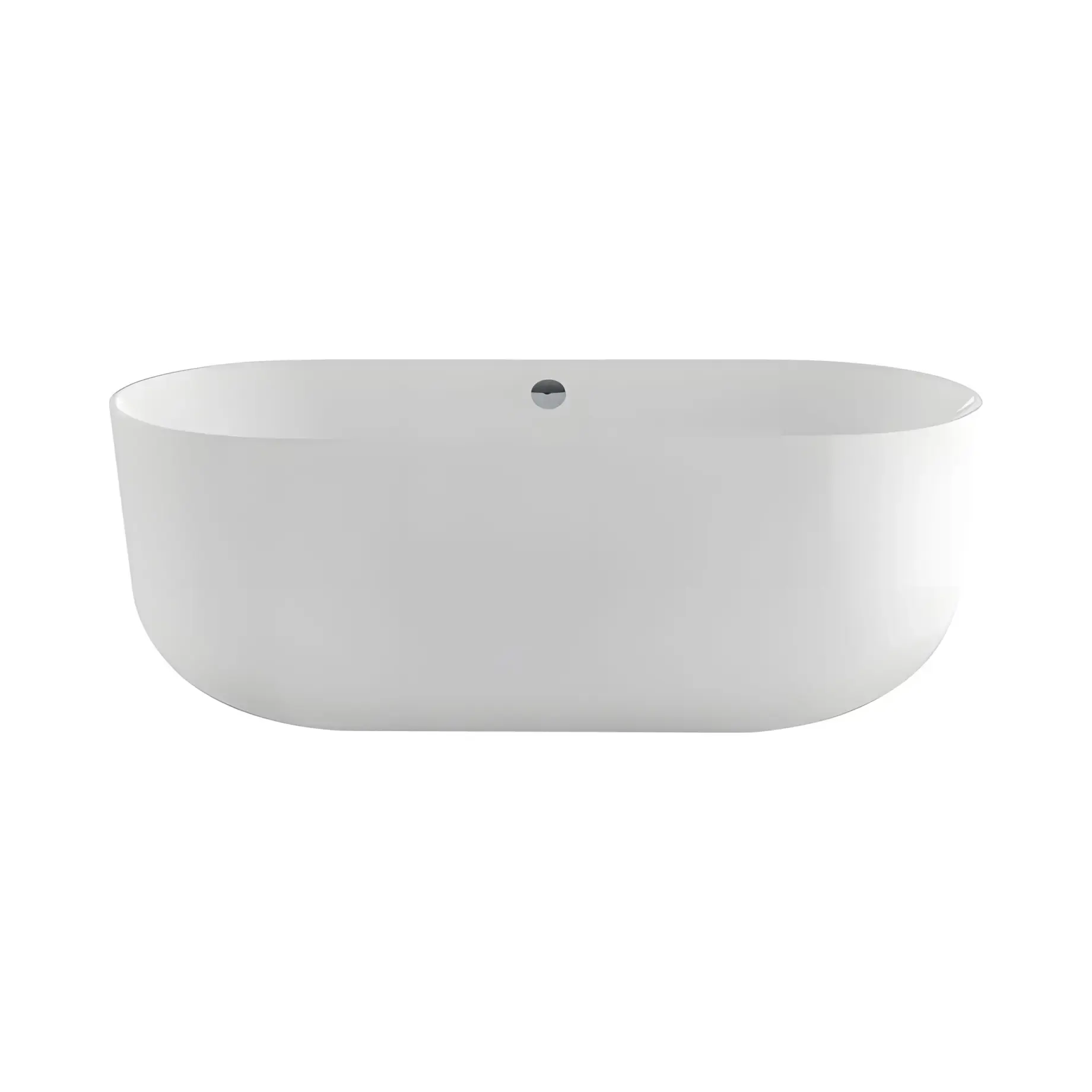 Ванна Nice 170 Knief 0100-060-WG Glossy White 170 х 75 см — вид на білому тлі
