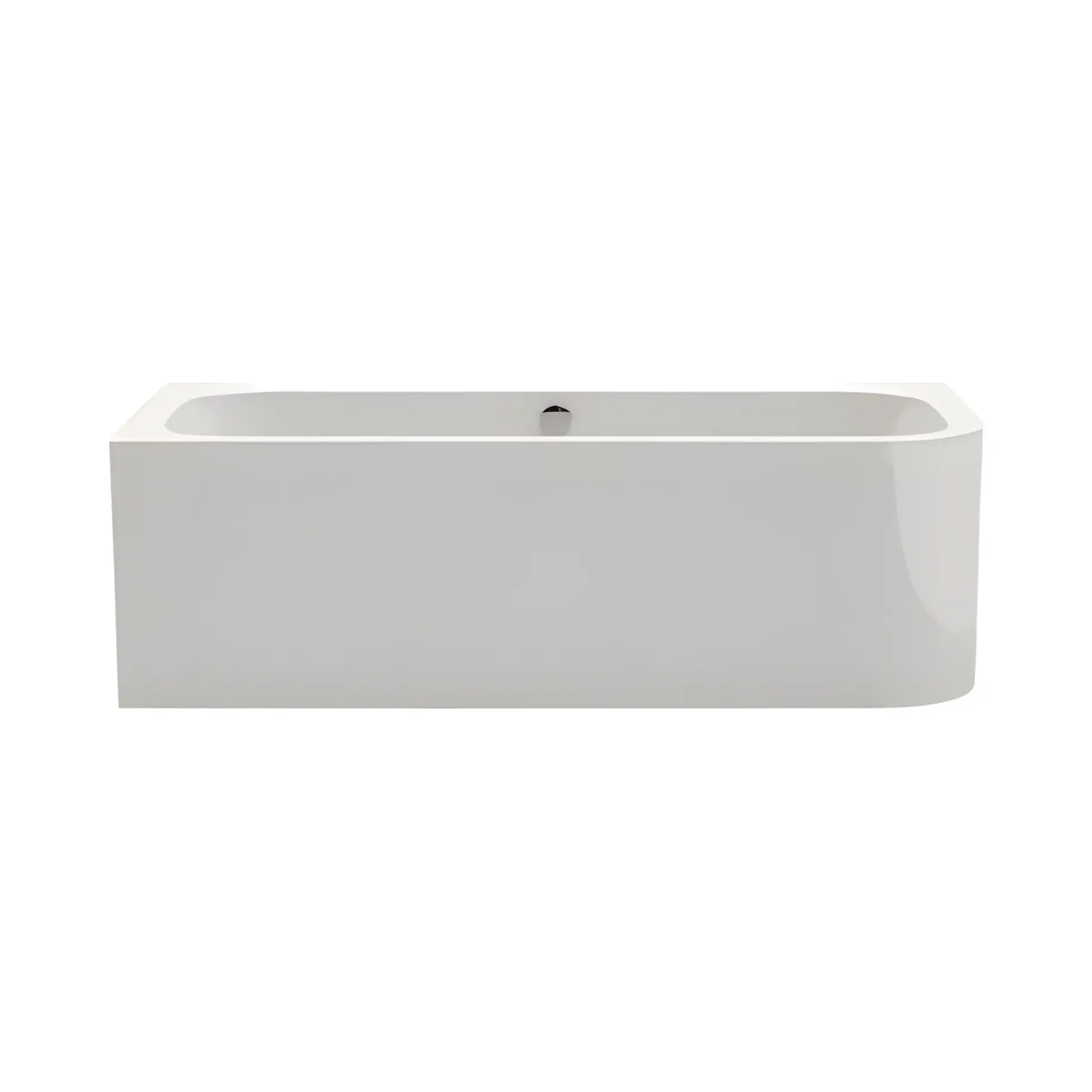 Ванна Pure Corner R Knief 0100-048-WG Glossy White 180 х 80 см — вид на білому тлі
