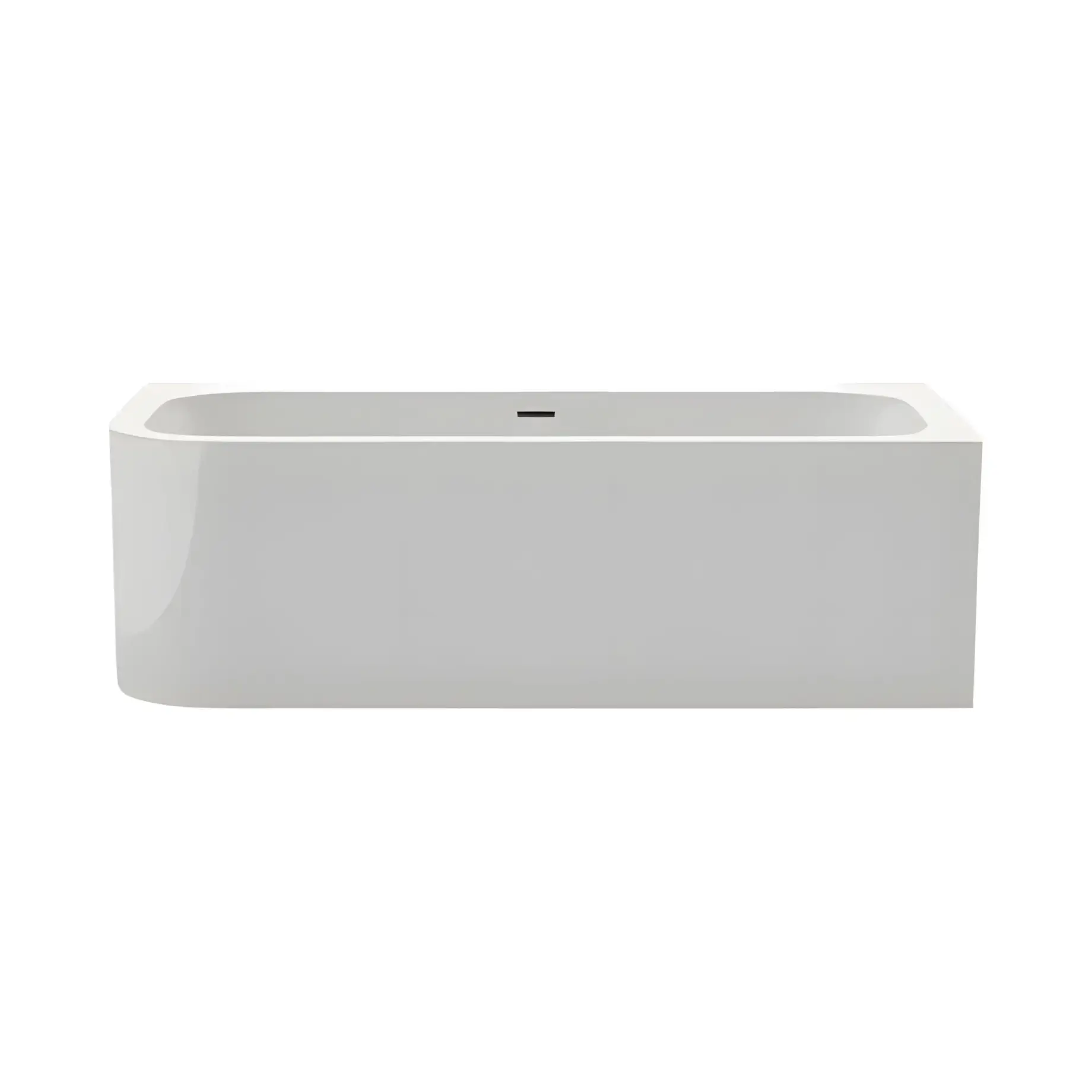 Ванна Pure Corner L Knief 0100-247-WM Matt White 180 х 80 см — вид на білому тлі