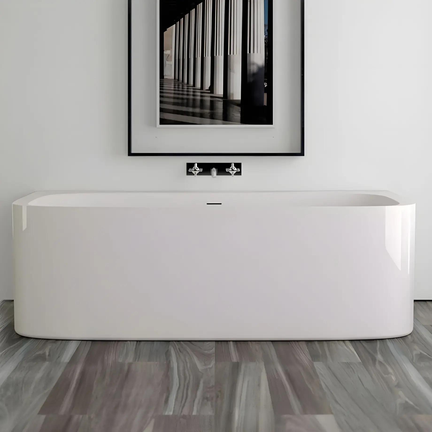 Ванна Summer Wall Knief 0100-271-WM Matt White — вид спереду