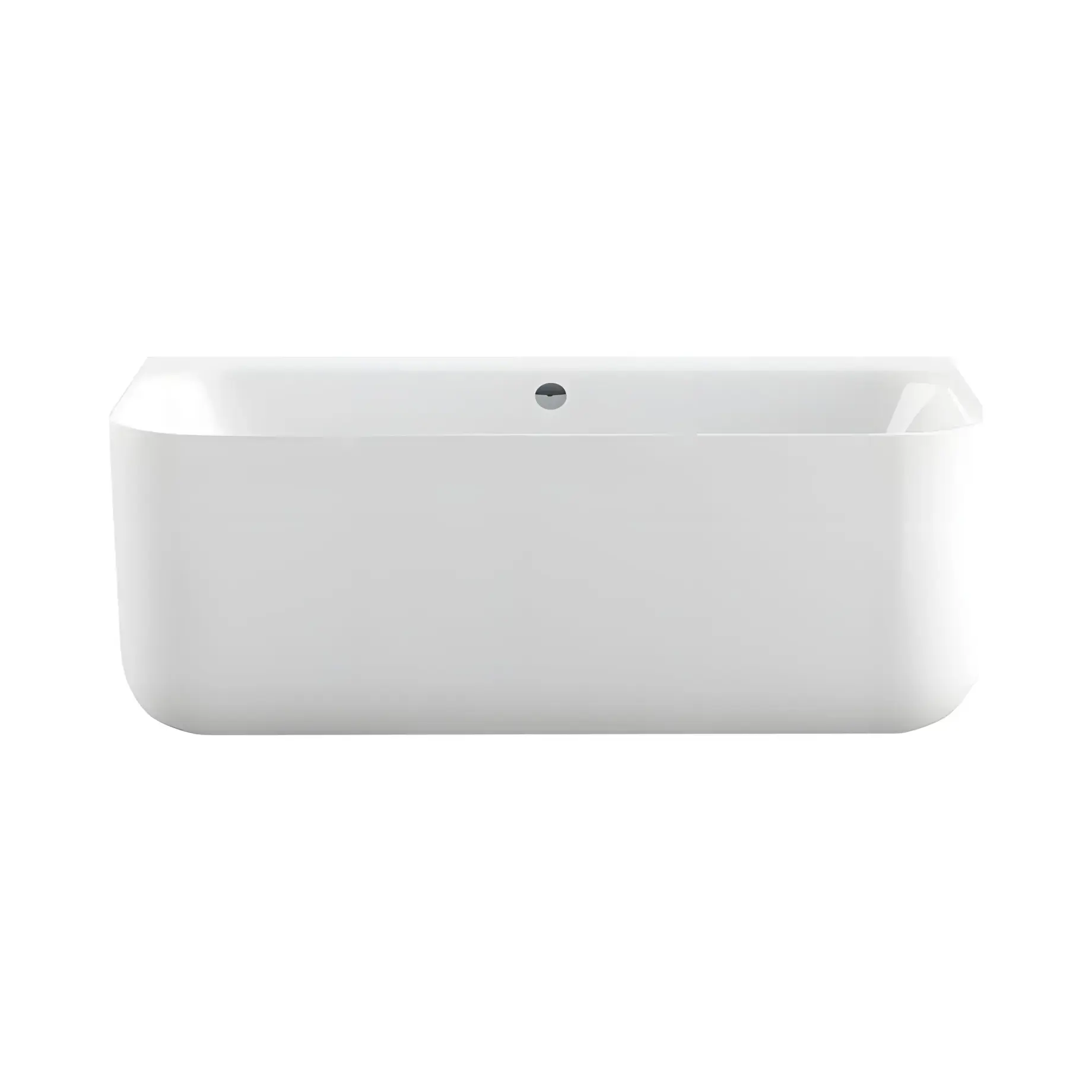 Ванна Tidy Wall 180 Knief 0100-042-WG Glossy White 180 х 80 см — вид на білому тлі