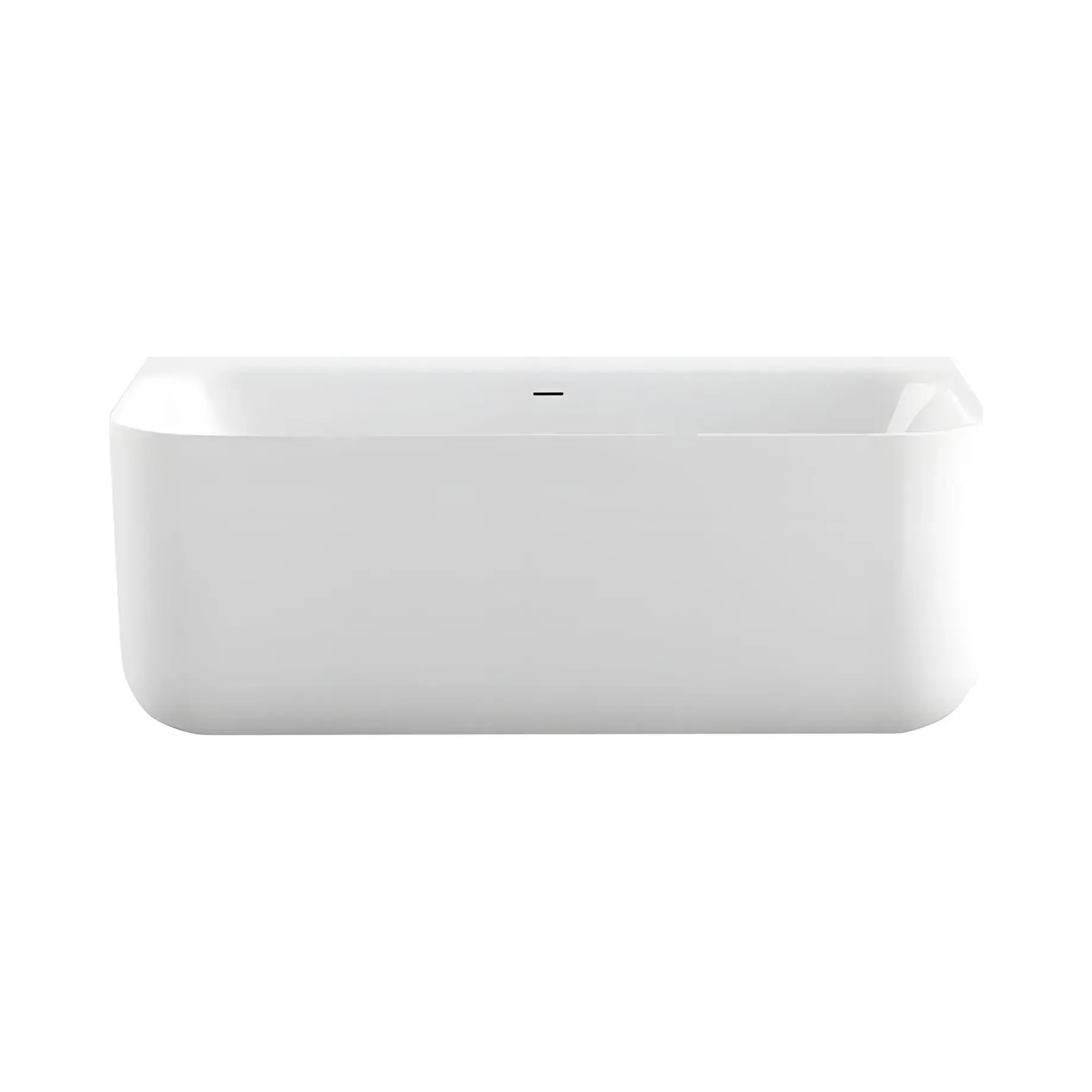 Ванна Tidy Wall 180 Knief 0100-242-WG Glossy White 180 х 80 см — вид на білому тлі