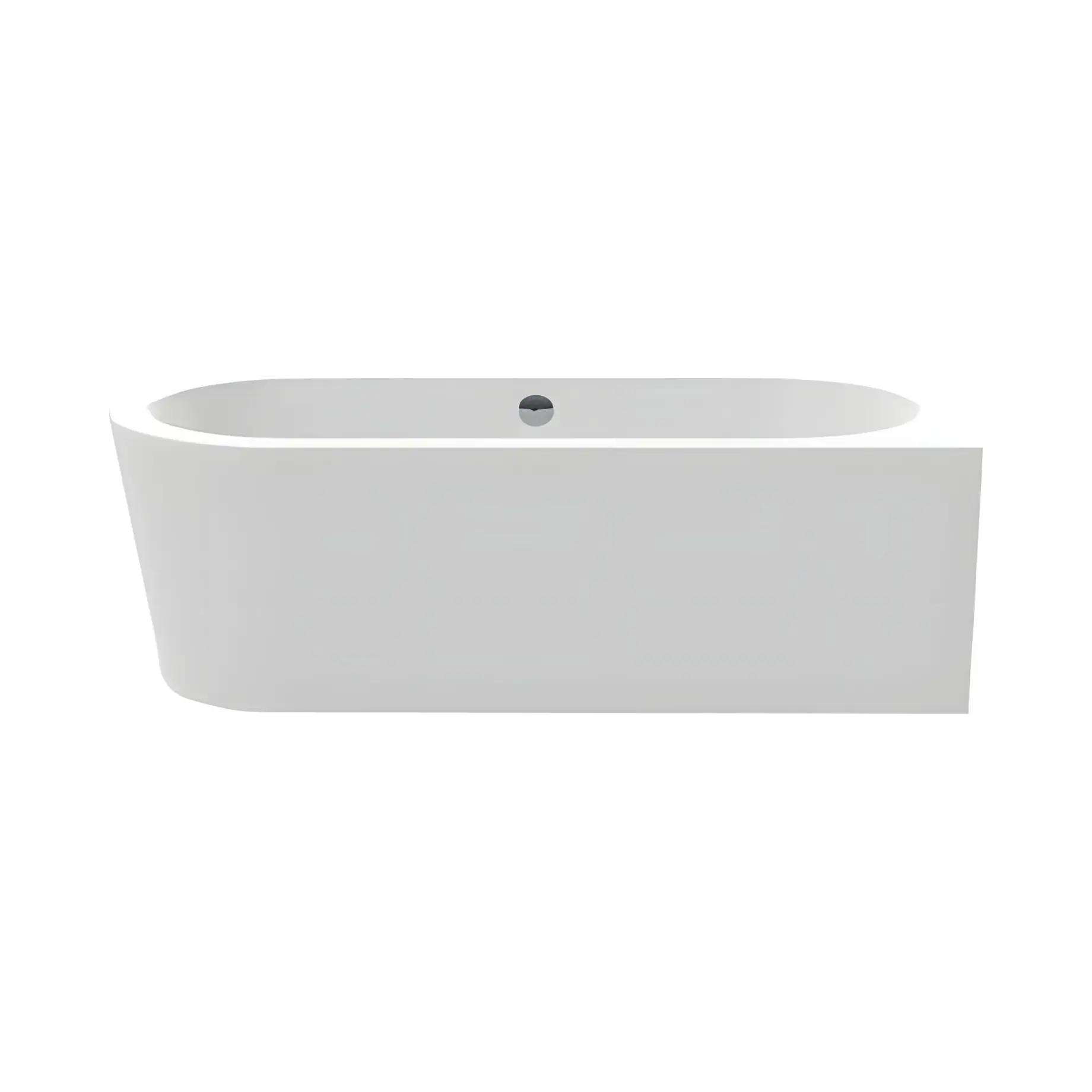 Ванна Wall Corner L Knief 0100-077-L-WM Matt White 178 х 78 см — вид на білому тлі