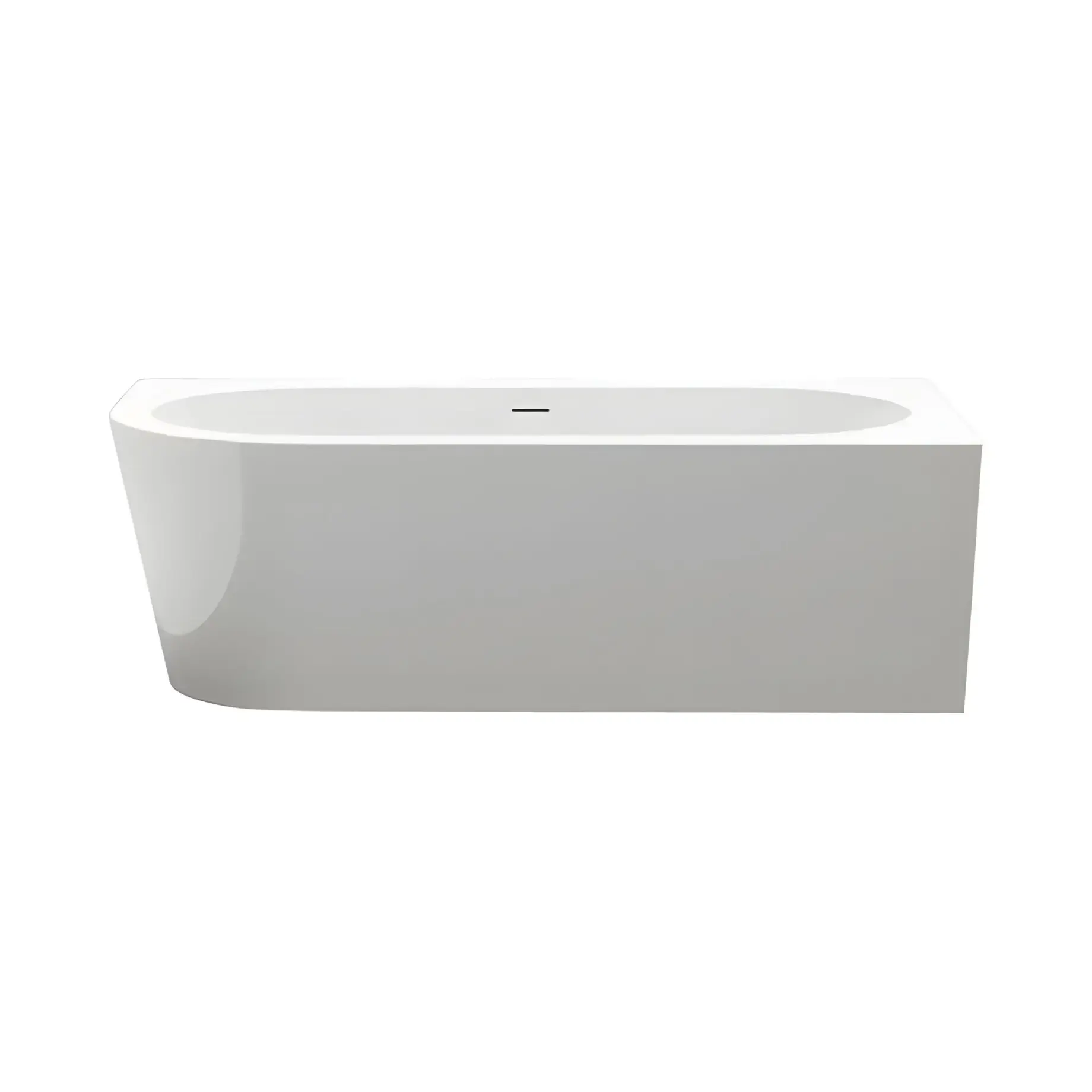 Ванна Wall XS Corner L Knief 0100-255-L-WG Glossy White — вид на білому тлі
