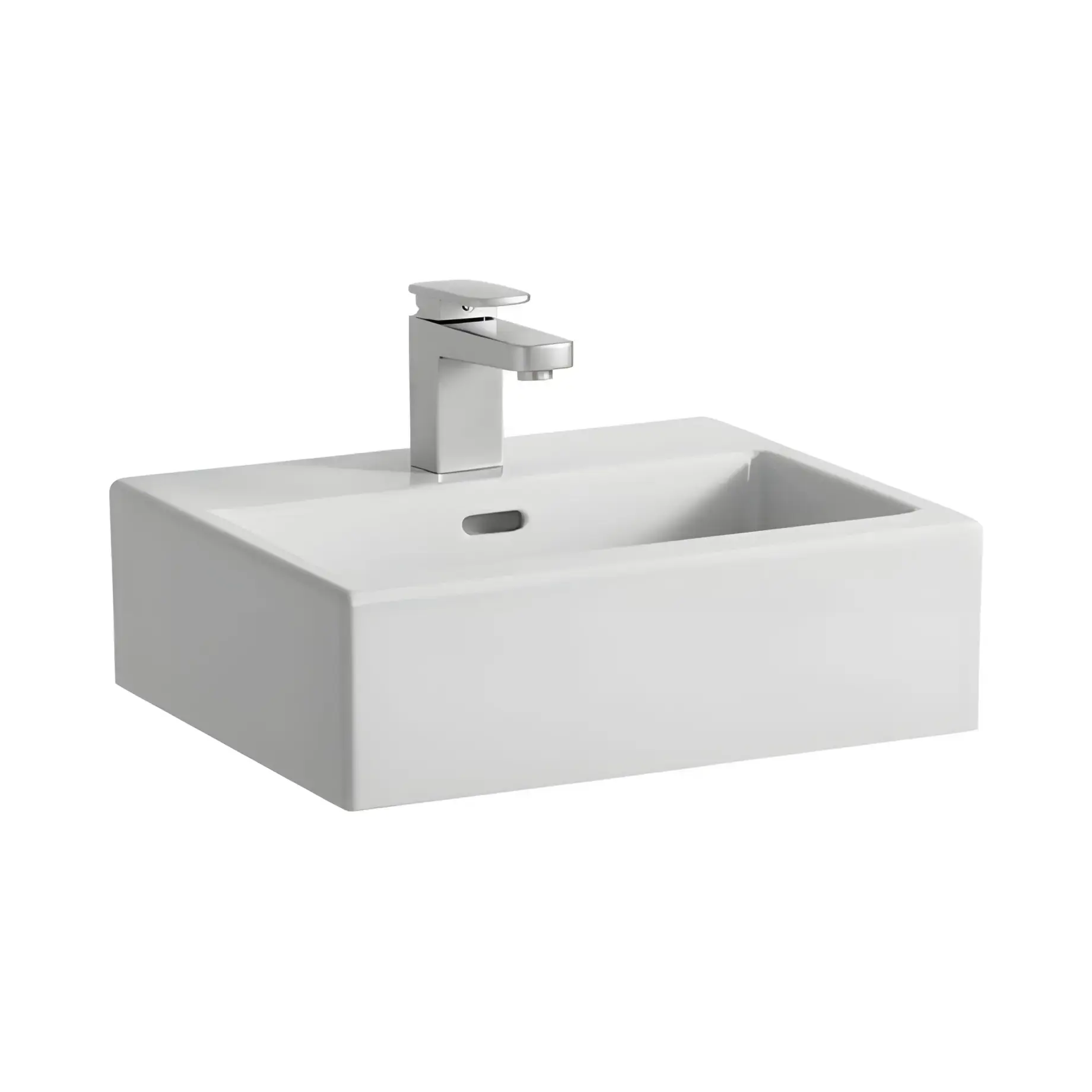 Умивальник Living Laufen H8114300001041 White 45 х 38 см — вид на білому тлі