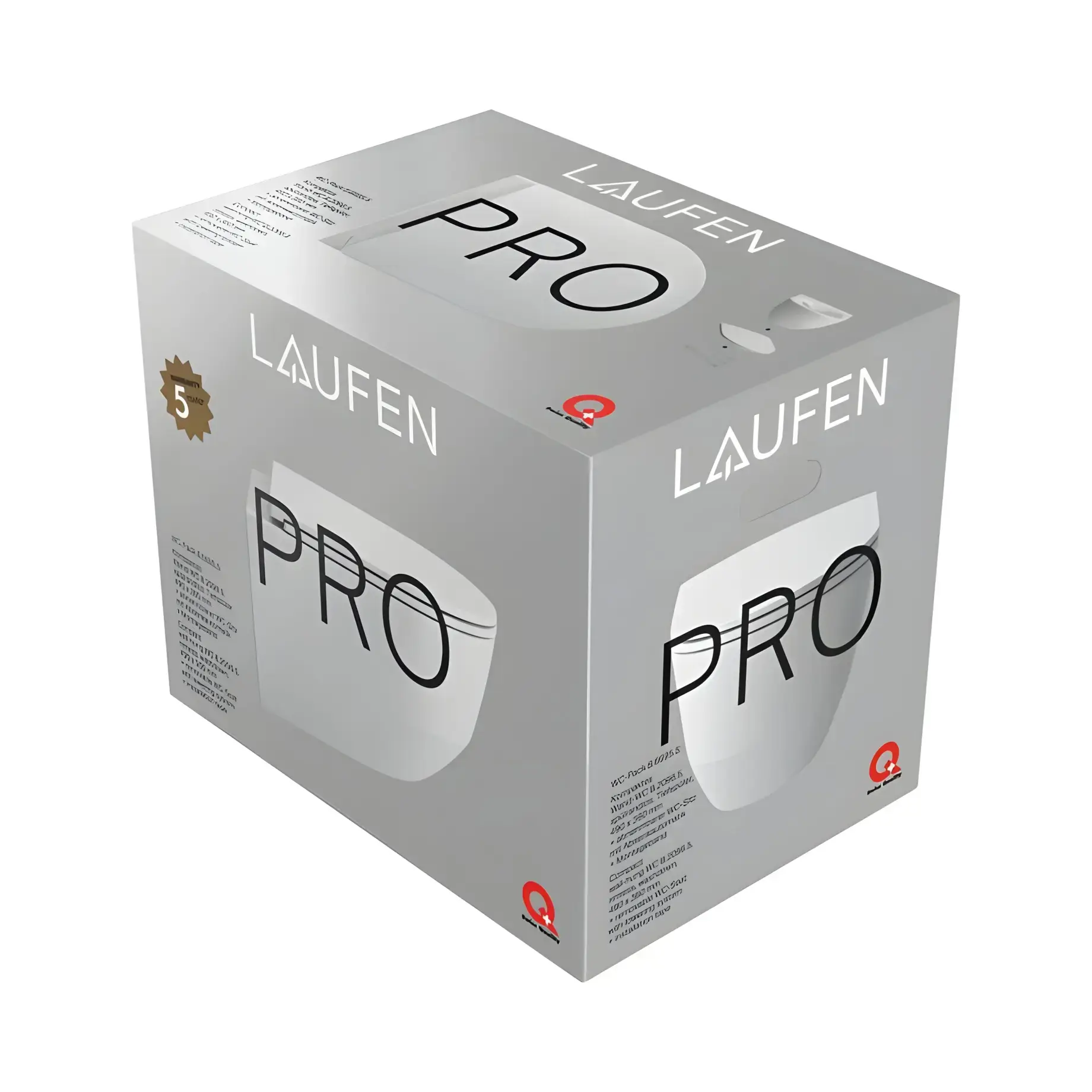 Унитаз подвесной Pro Laufen H8669550000001 — вид сзади