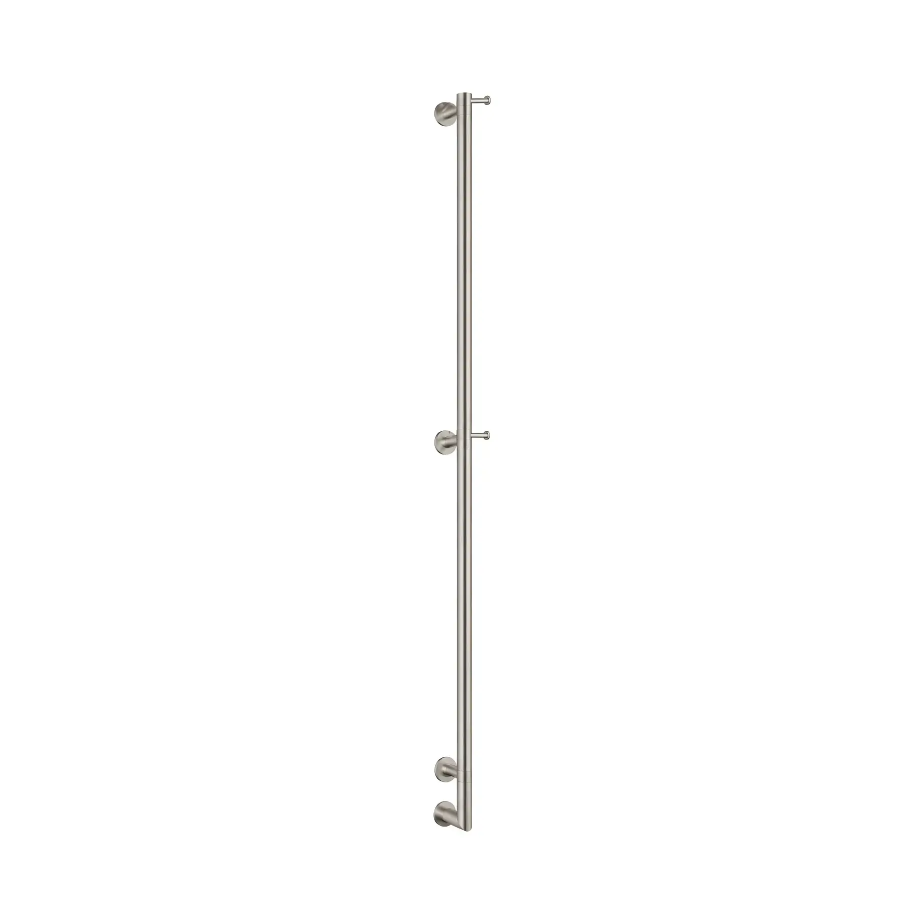 Сушка для рушників електрична Arcobaleno 616/L Margaroli 616/L BN Brushed Nickel — вид на білому тлі
