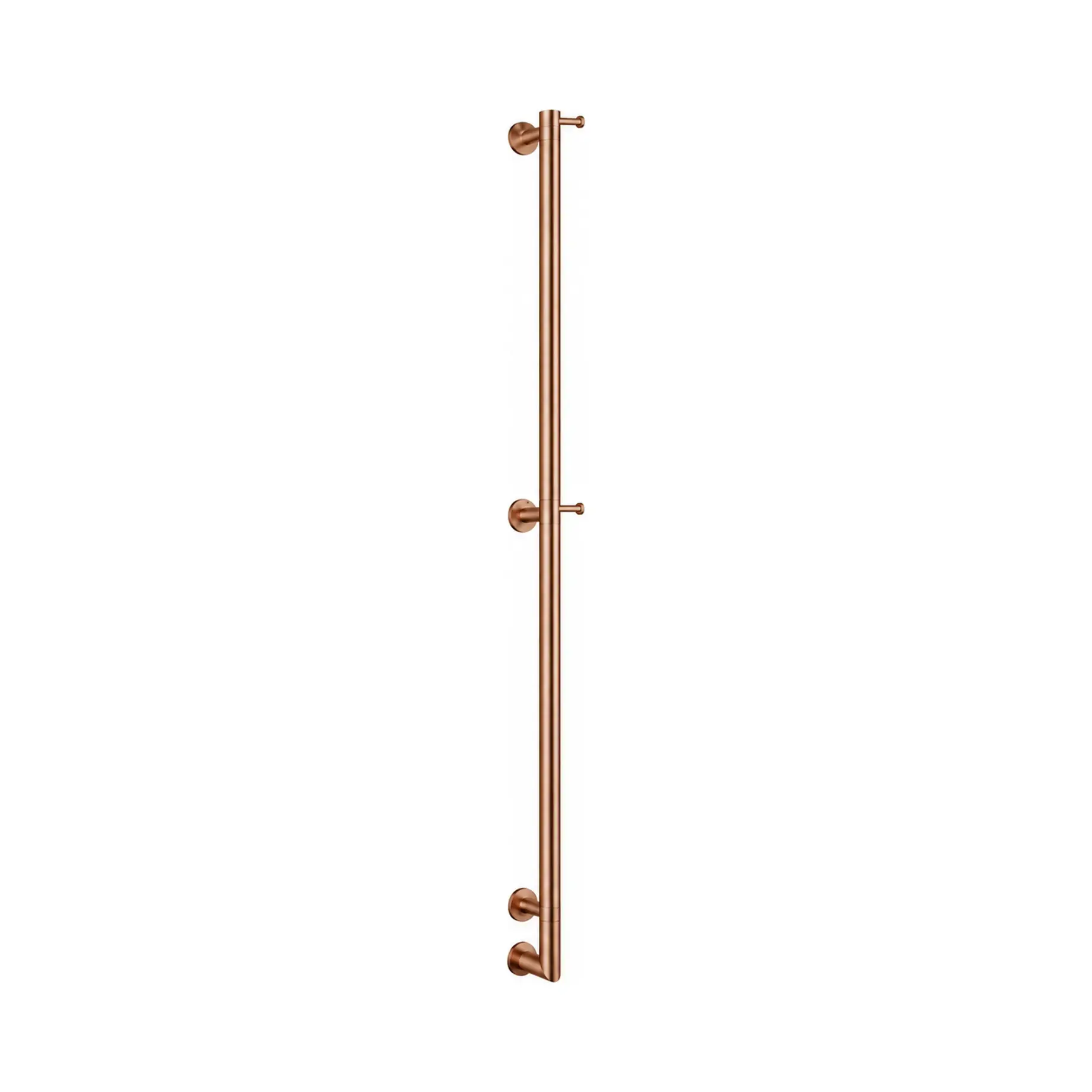 Сушка для рушників електрична Arcobaleno 616/L Margaroli 616/L Brushed Copper Brushed Copper 50 х 168.5 см — вид на білому тлі