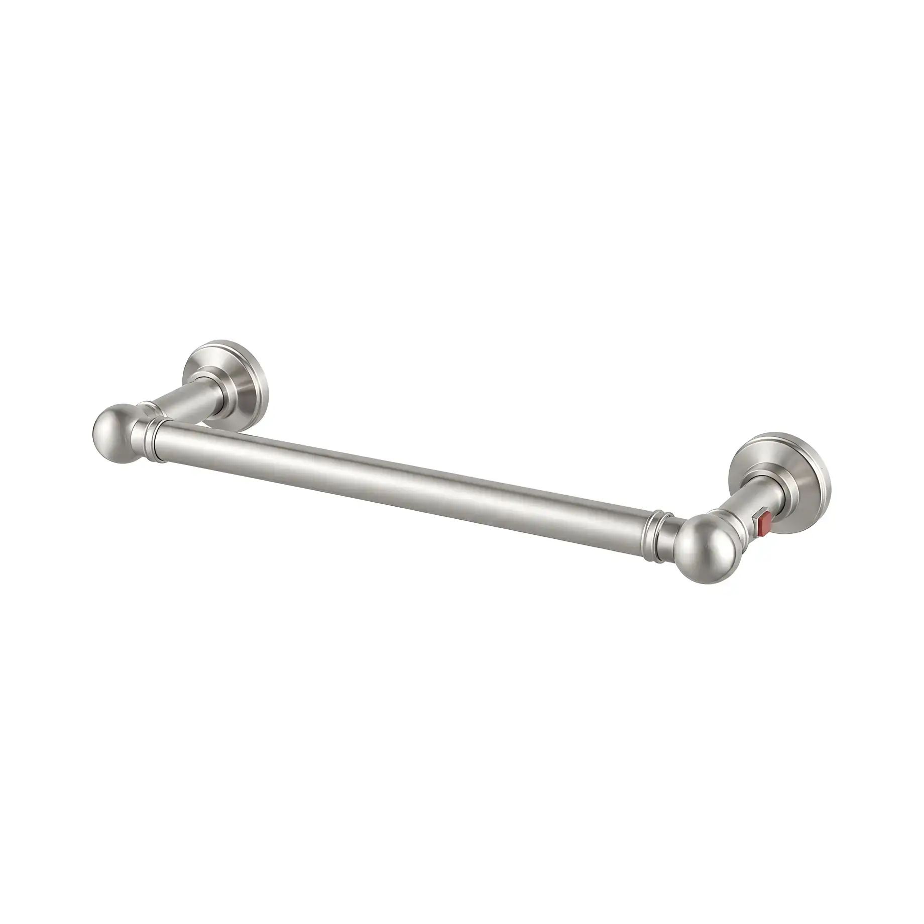 Сушка для рушників електрична Armonia 9-621 Margaroli 9-621 BN ON/OFF Brushed Nickel 13.5 х 55 см — вид на білому тлі