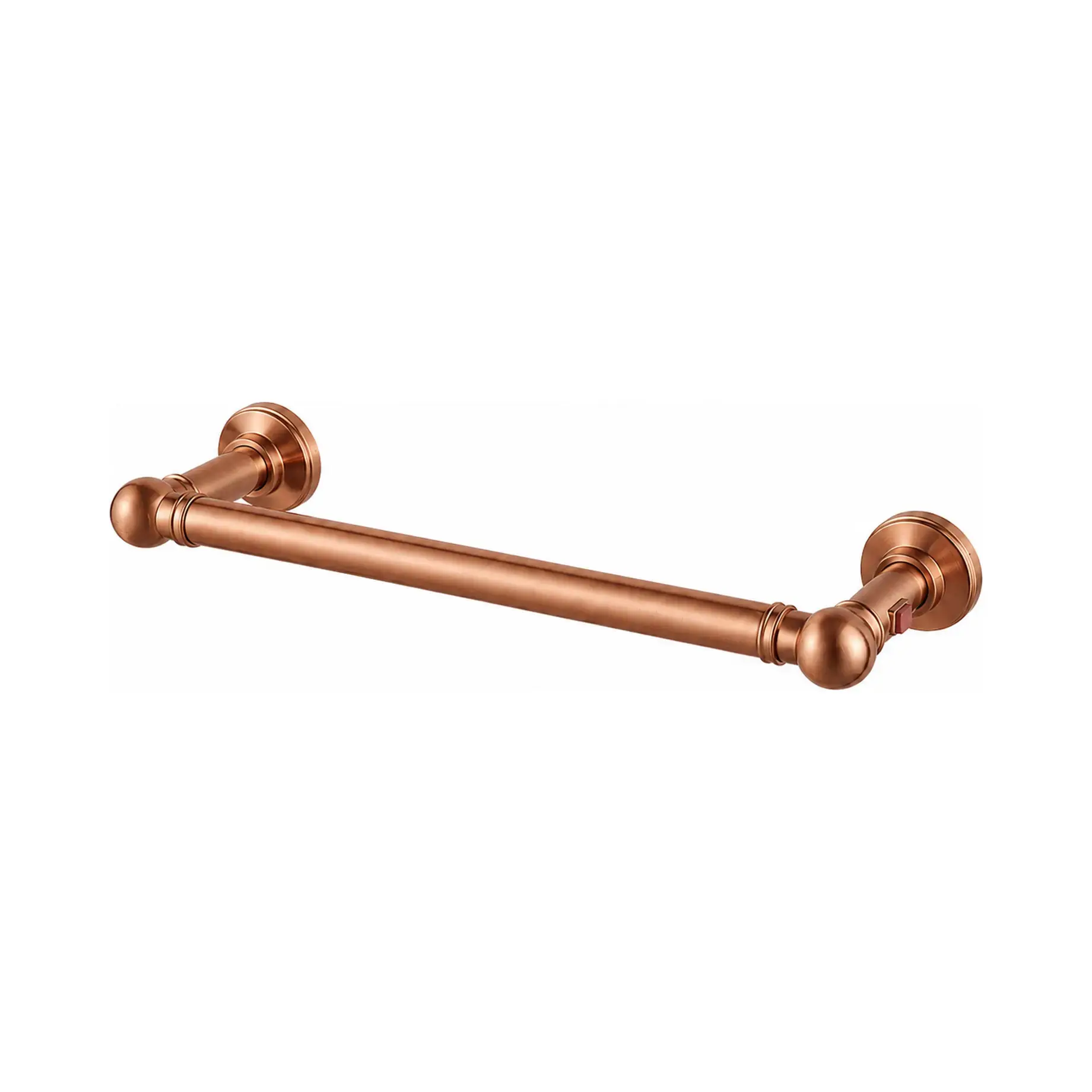 Сушка для рушників електрична Armonia 9-621 Margaroli 9-621 Br Copper ON/OFF Brushed Copper 13.5 х 55 см — вид на білому тлі