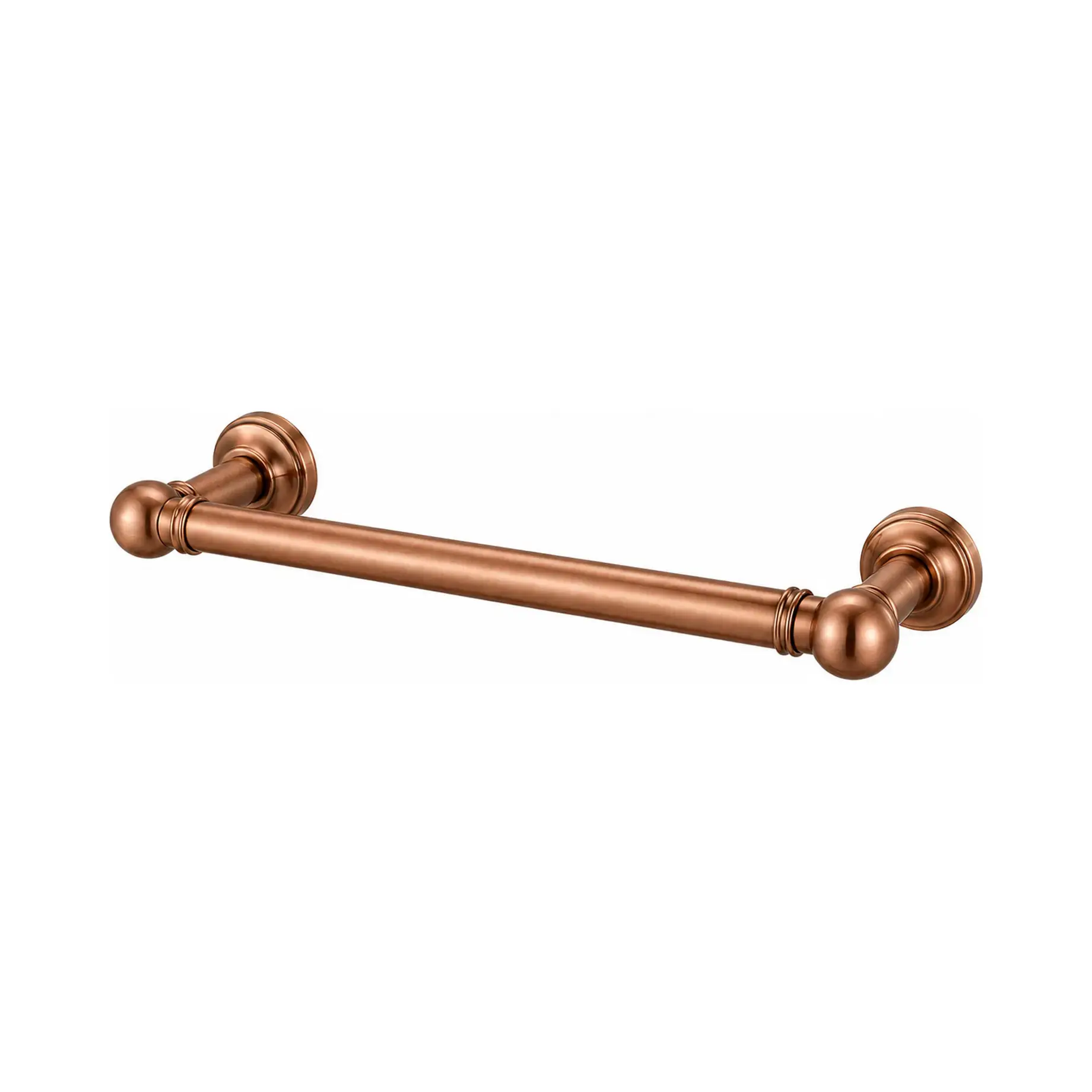 Сушка для рушників електрична Armonia 9-621 Margaroli 9-621 Brushed Copper Brushed Copper 13.5 х 55 см — вид на білому тлі