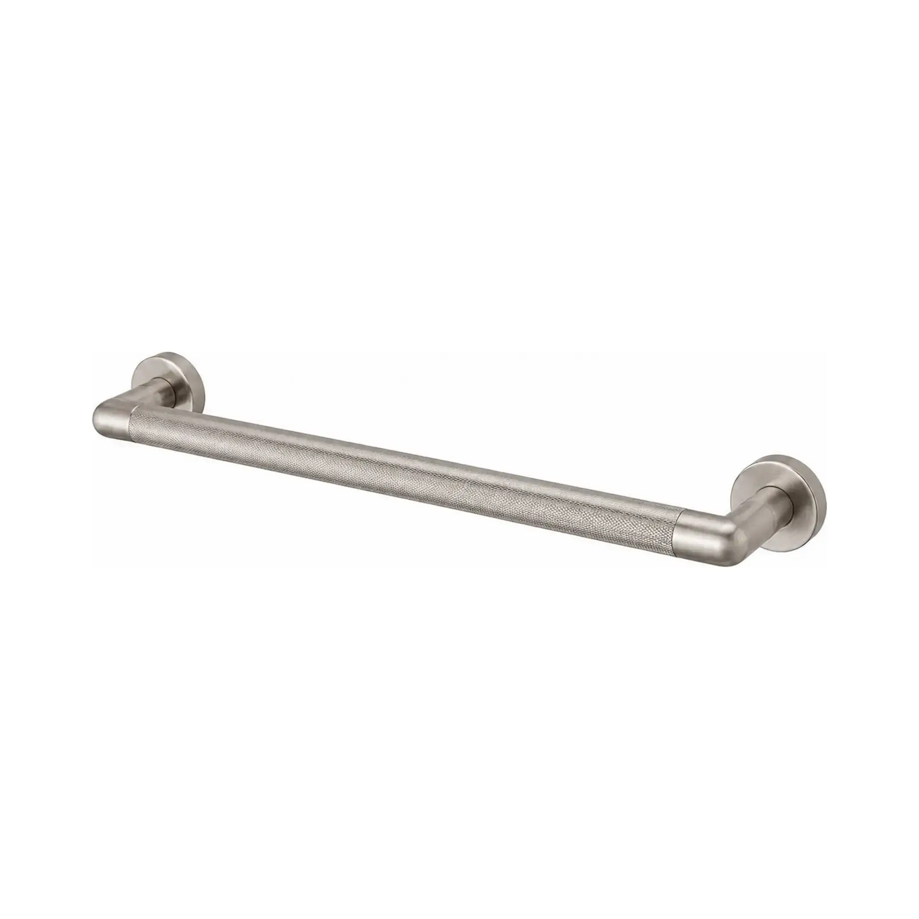 Сушка для рушників електрична Luce 521/G Margaroli 521/G/53 BN Brushed Nickel 8.8 х 53 см — вид на білому тлі