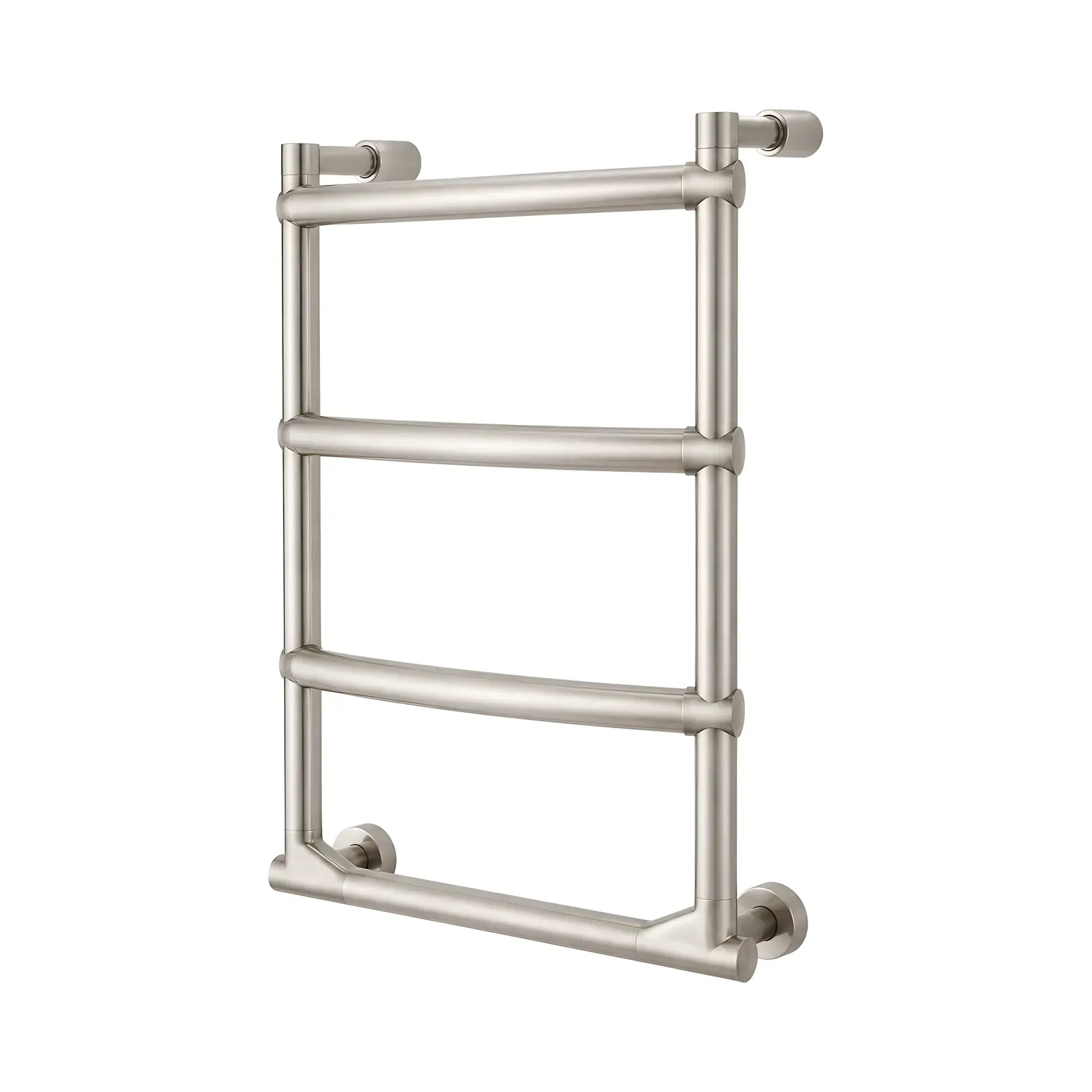 Сушка для рушників електрична Luna 523 Margaroli 523 BN Brushed Nickel 42 х 63.85 см — вид на білому тлі