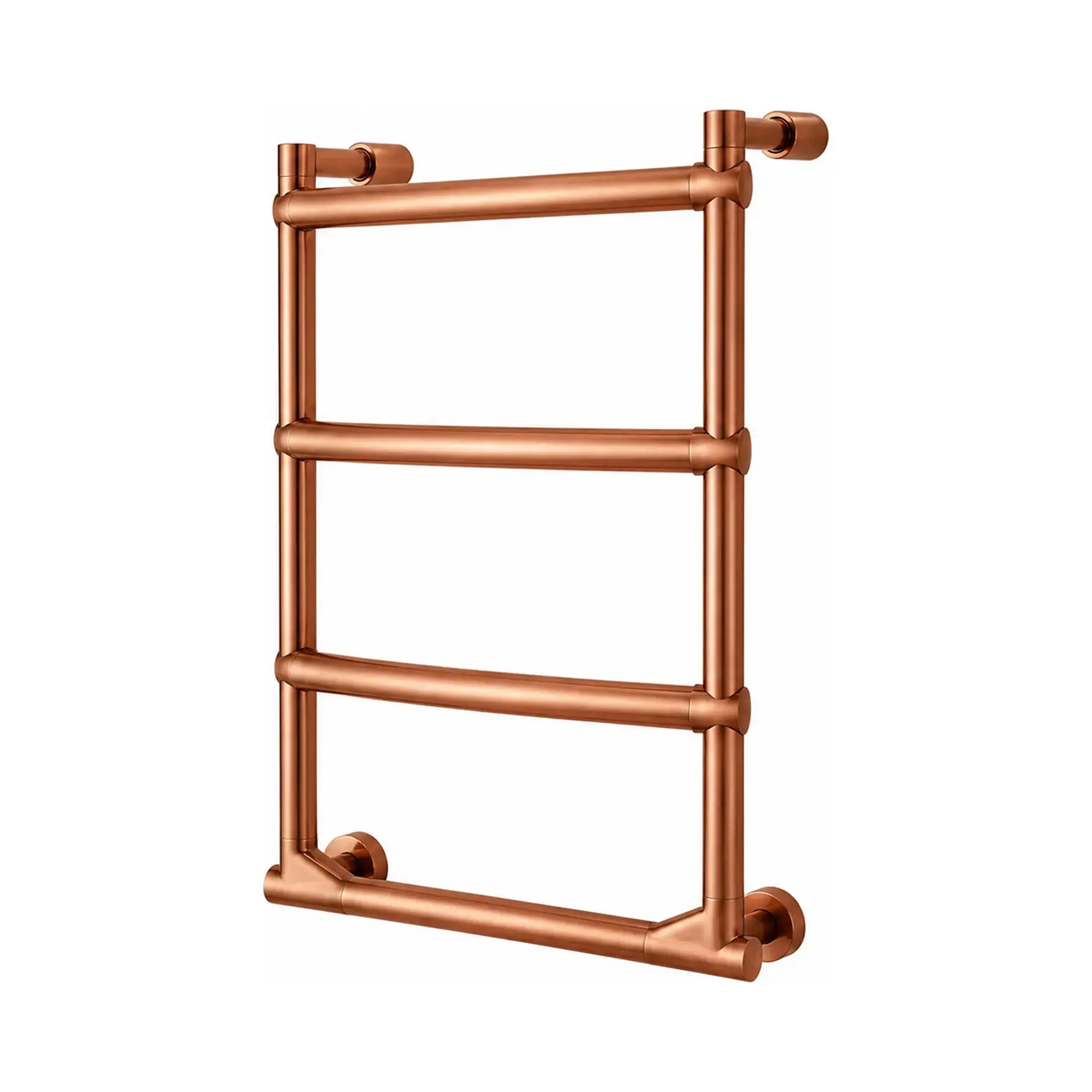 Сушка для рушників електрична Luna 523 Margaroli 523 Brushed Copper Brushed Copper 42 х 63.85 см — вид на білому тлі