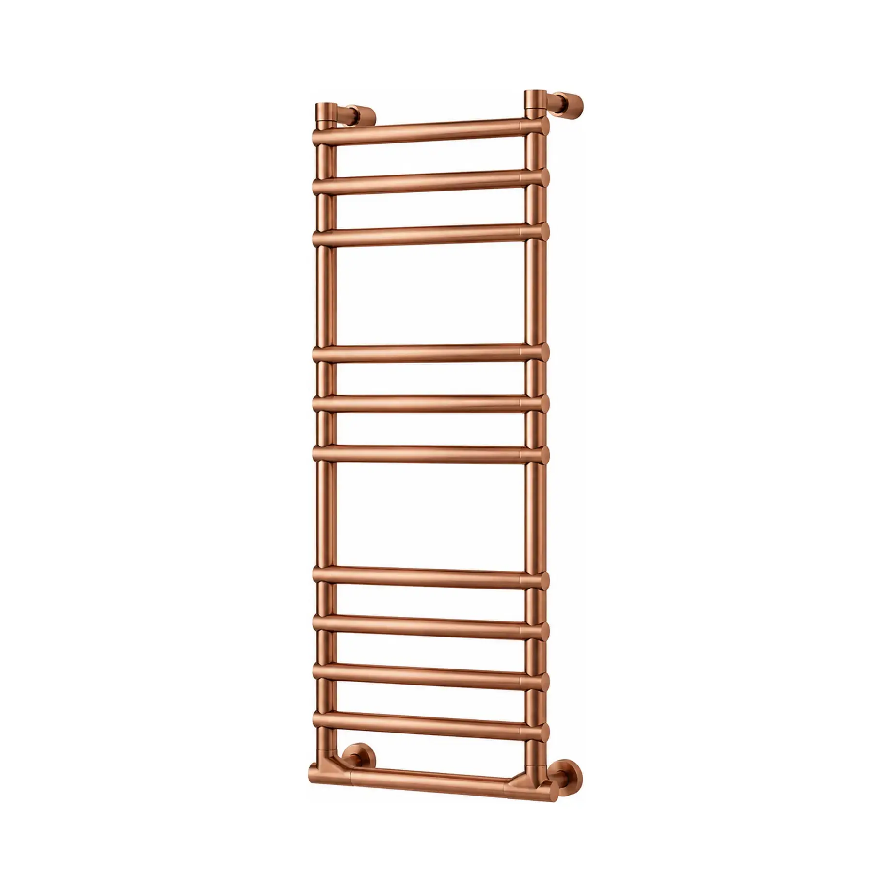 Сушка для рушників електрична Luna 525 Margaroli 525 Brushed Copper Brushed Copper 42 х 99.2 см — вид на білому тлі