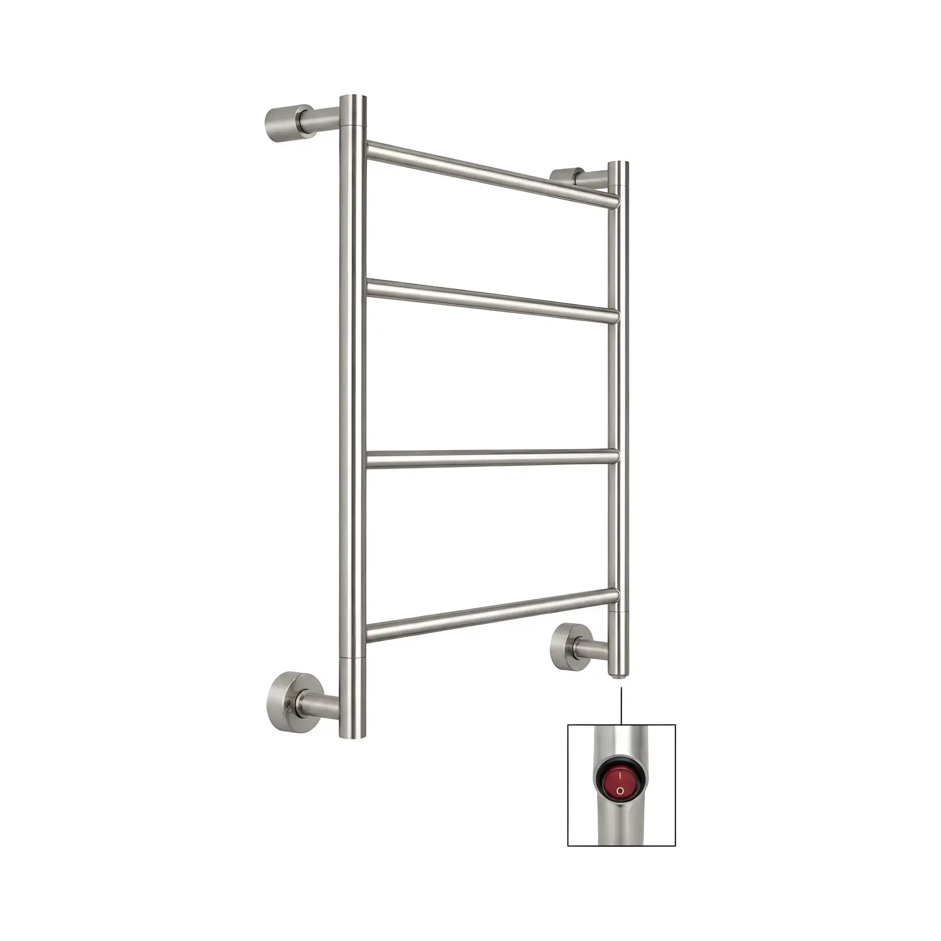 Сушка для рушників електрична Mini 3-582 Margaroli 3-582 BN Brushed Nickel — вид спереду