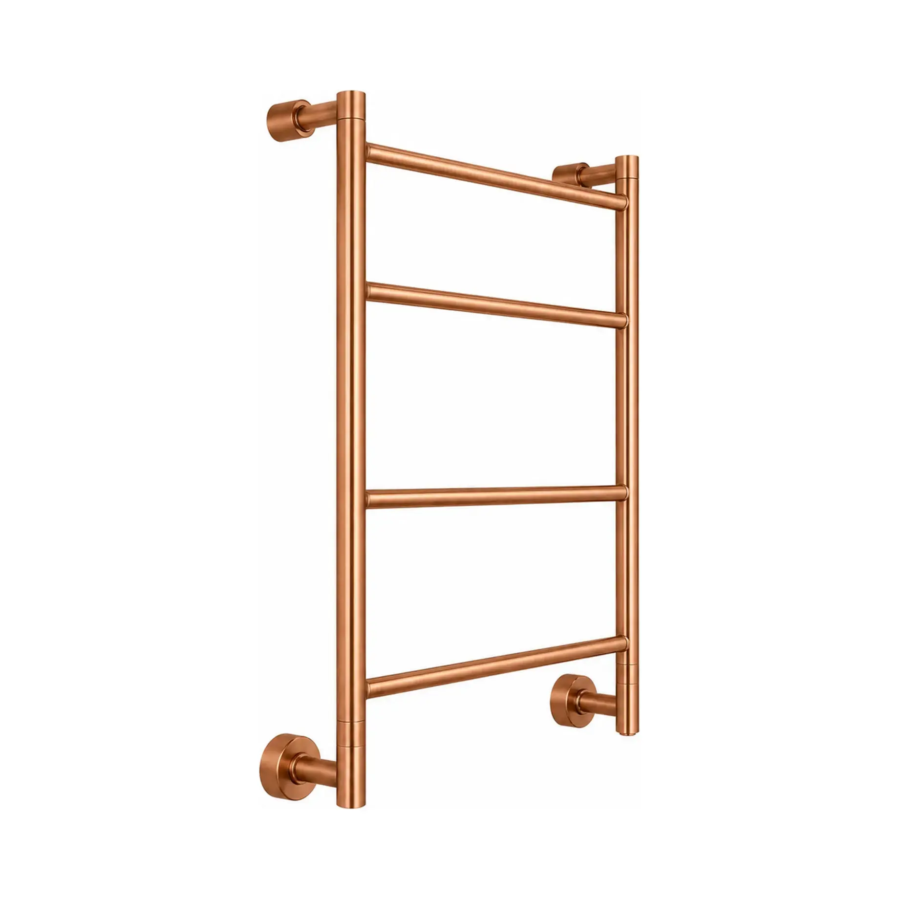 Сушка для рушників електрична Mini 3-582 Margaroli 3-582 Brushed Copper Brushed Copper 52 х 66.7 см — вид на білому тлі