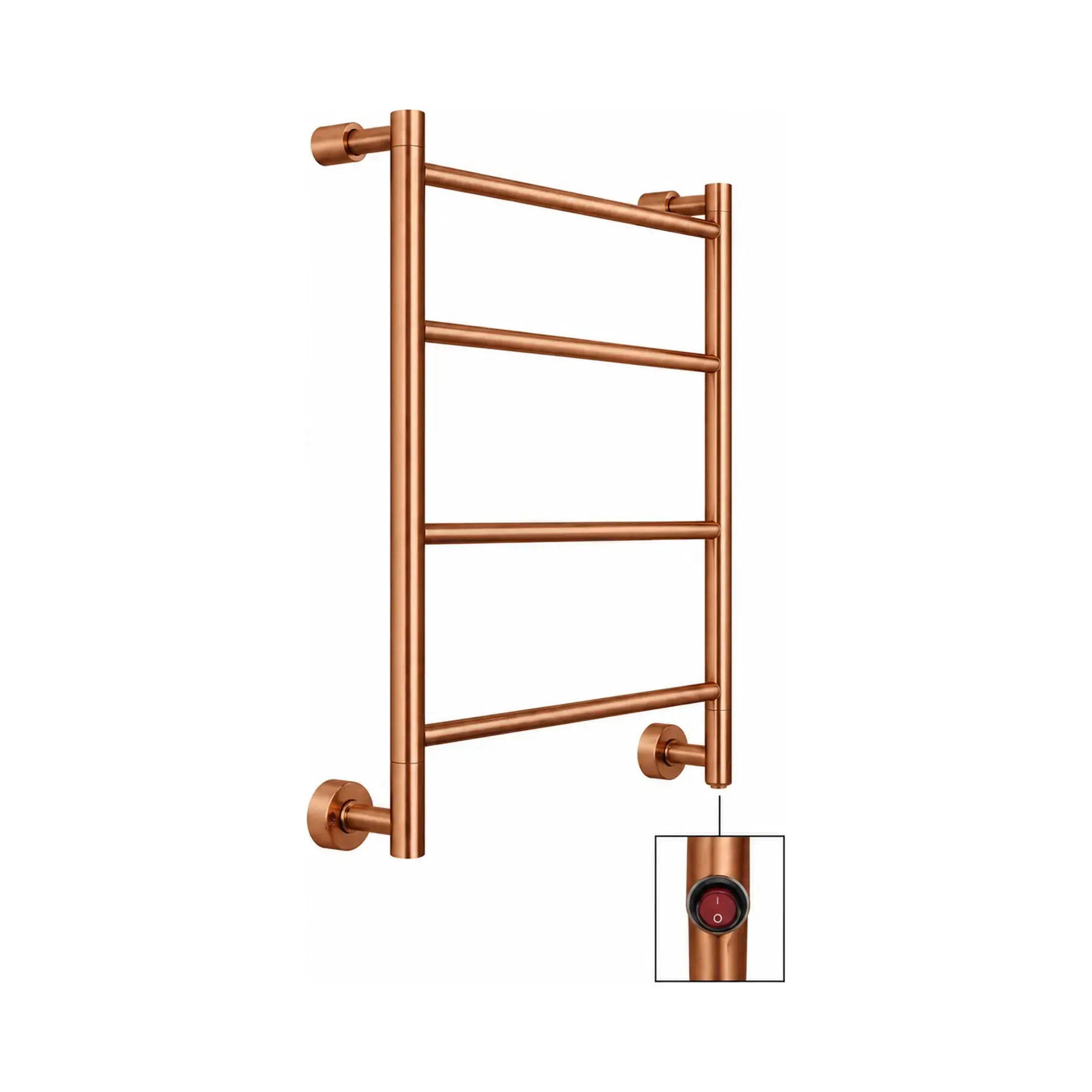Сушка для рушників електрична Mini 3-582 Margaroli 3-582 Brushed Copper Brushed Copper — вид спереду