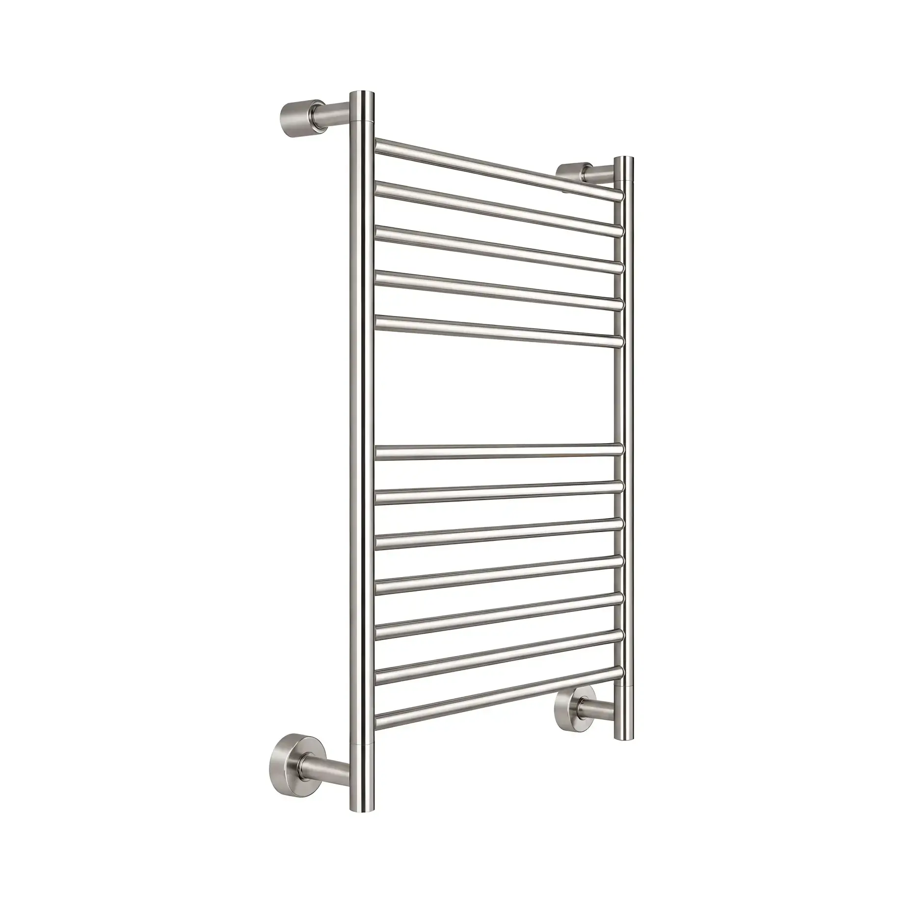 Сушка для рушників електрична Mini 3-584 Margaroli 3-584 BN Brushed Nickel 52 х 71.4 см — вид на білому тлі