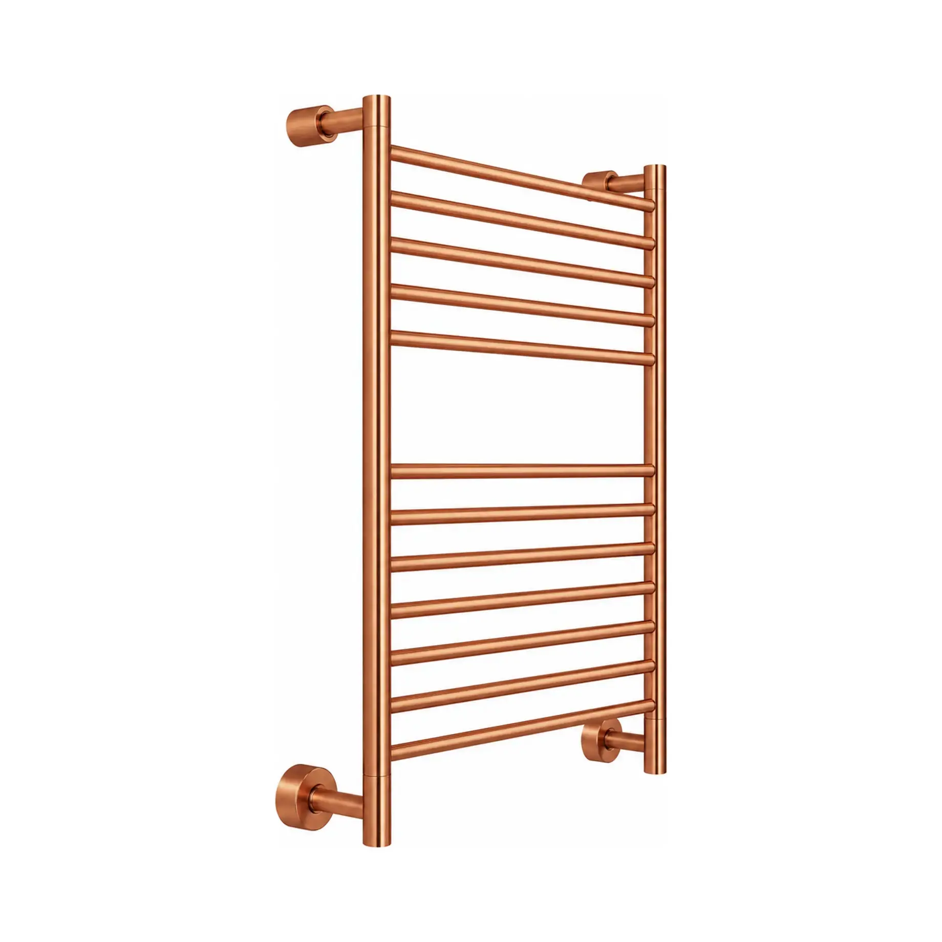 Сушка для рушників електрична Mini 3-584 Margaroli 3-584 Brushed Copper Brushed Copper 52 х 71.4 см — вид на білому тлі