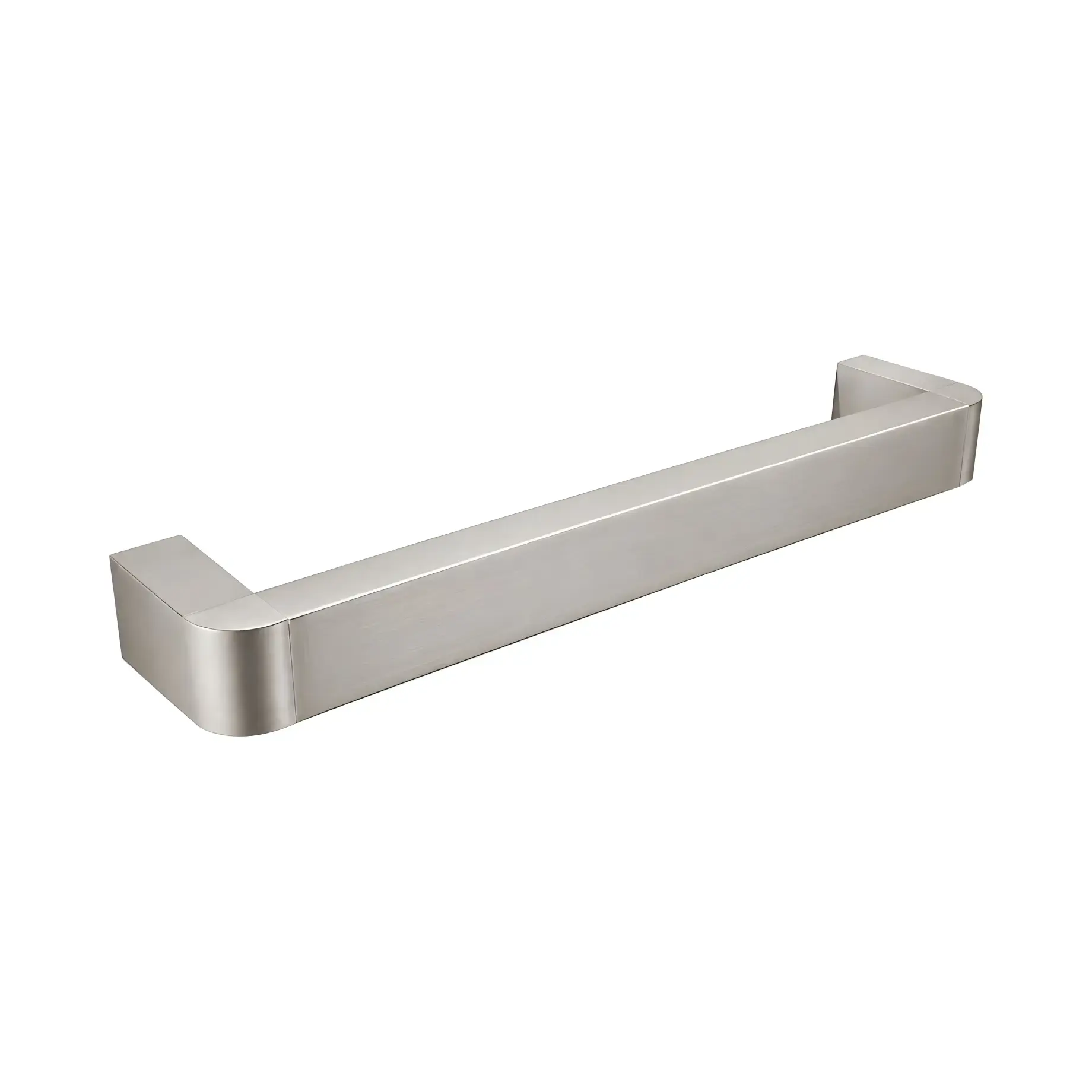 Сушка для рушників електрична Panorama 681 Margaroli 681 BN Brushed Nickel 9 х 45 см — вид на білому тлі