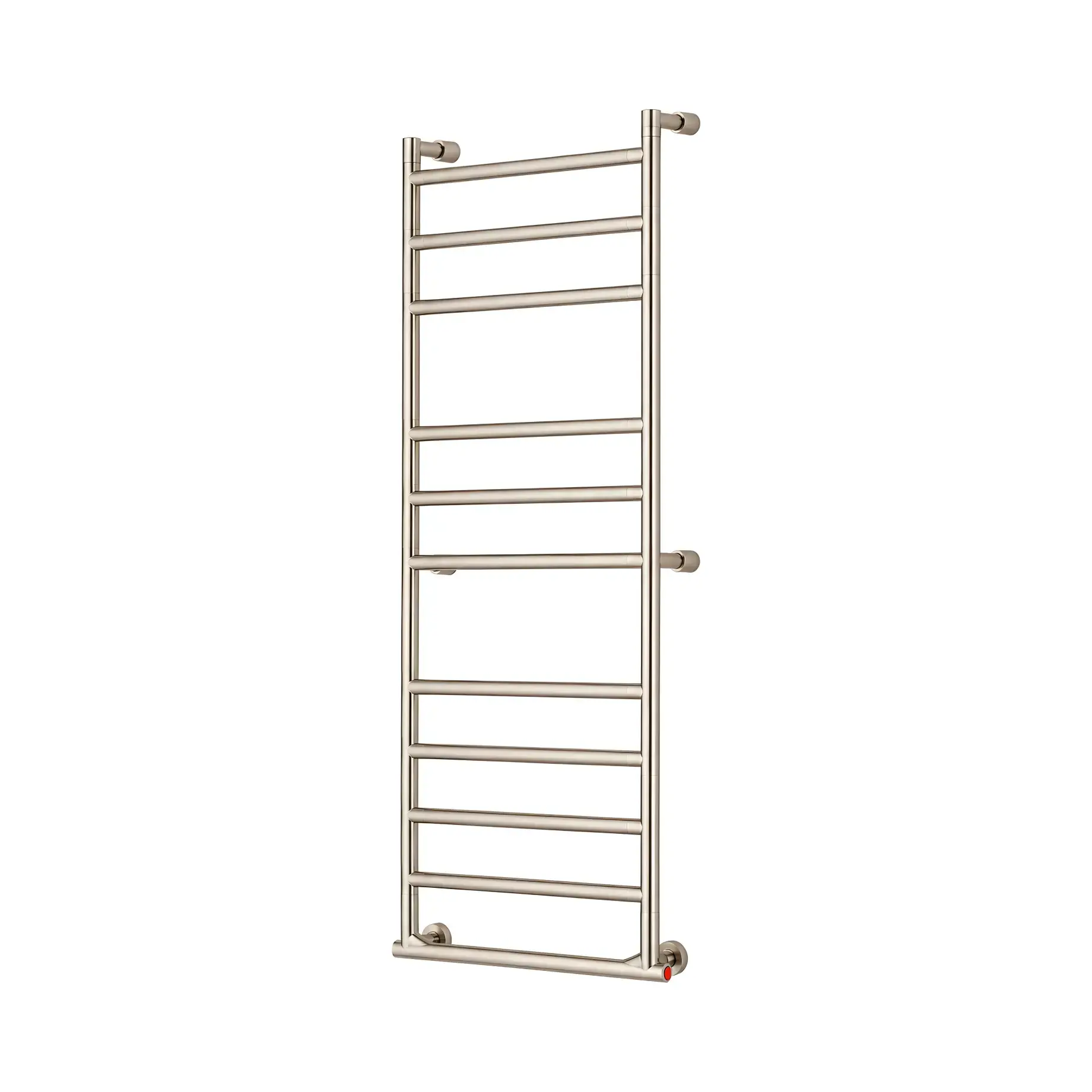 Сушка для рушників електрична Sereno 574/11/S Margaroli 574/11/S BN Brushed Nickel — вид на білому тлі