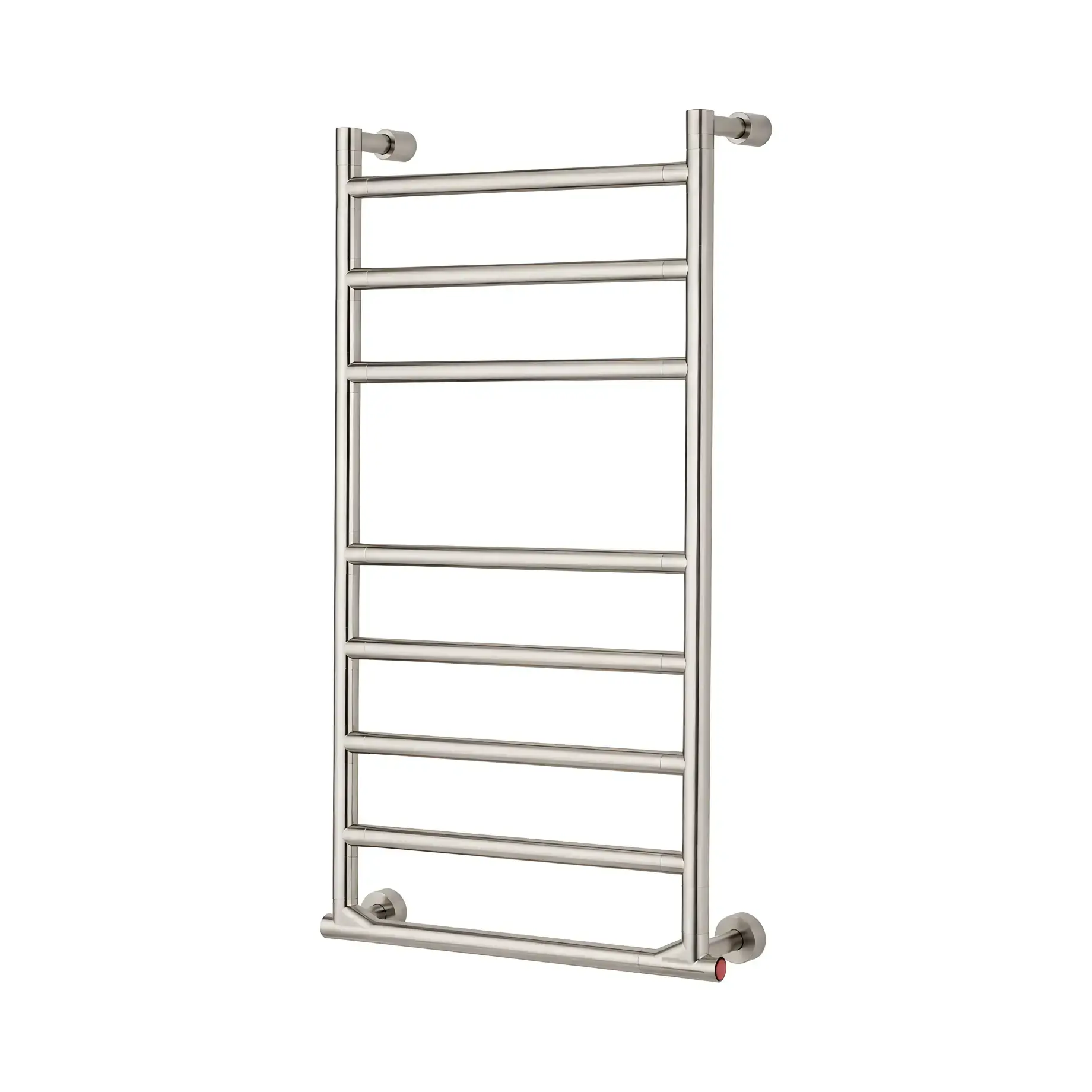 Сушка для рушників електрична Sereno 574/8/L Margaroli 574/8/L BN Brushed Nickel — вид на білому тлі