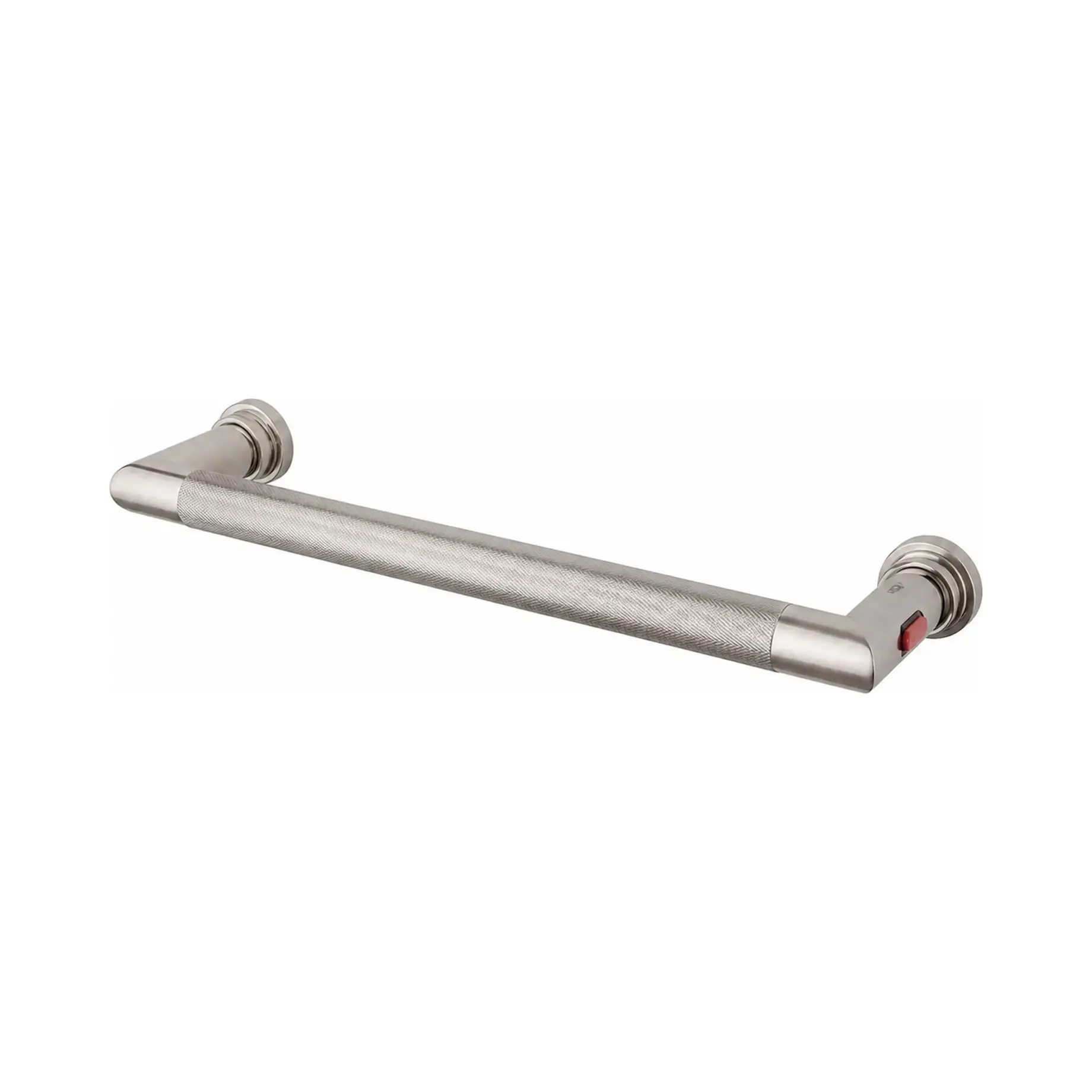 Сушка для рушників електрична Sereno 621/G Margaroli 621/G BN Brushed Nickel — вид на білому тлі
