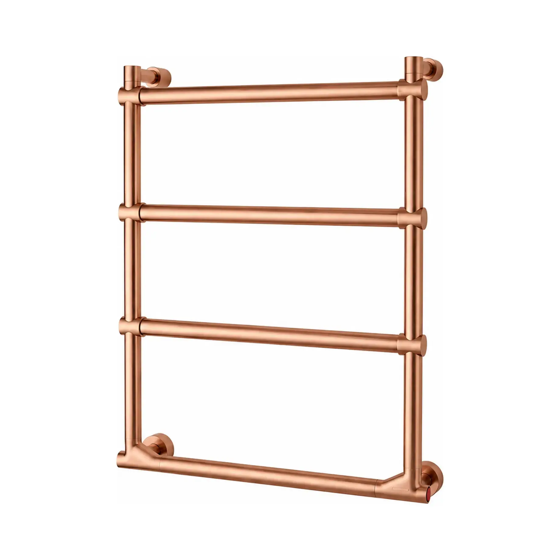 Сушка для рушників електрична Sole 512 Margaroli 512 Brushed Copper Brushed Copper 43 х 63.8 см — вид на білому тлі