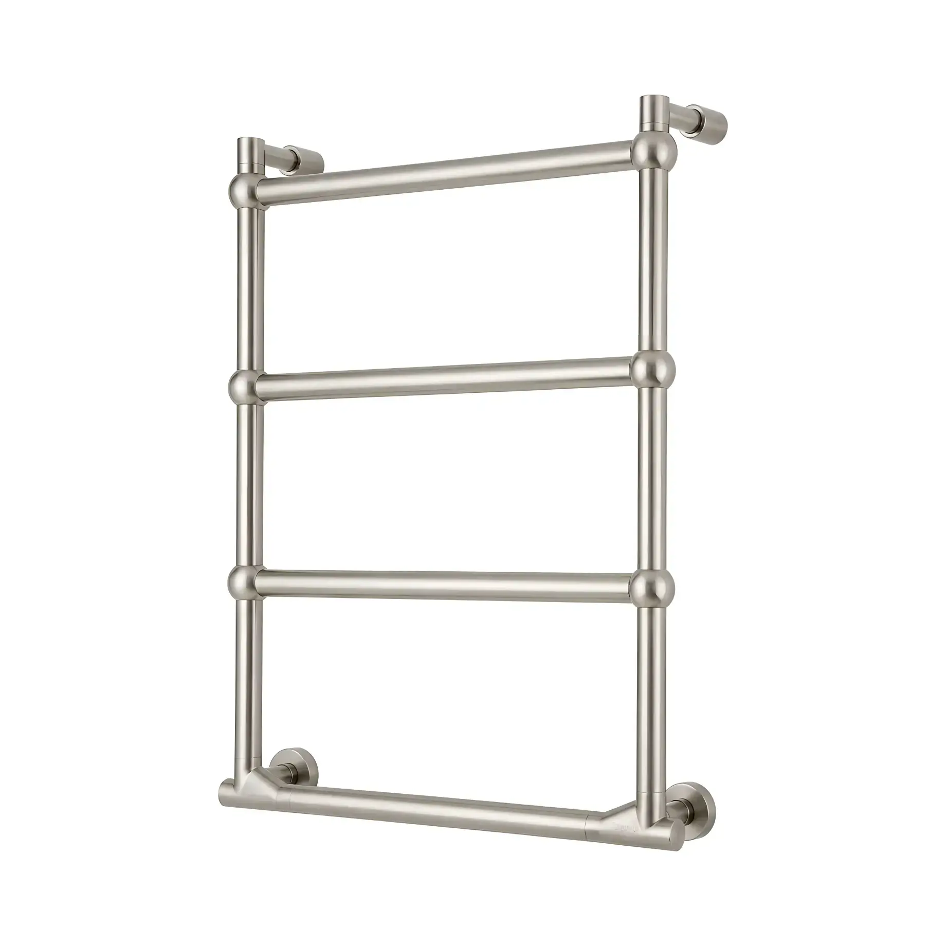 Сушка для рушників електрична Sole 512/TS Margaroli 512/TS BN Brushed Nickel 42 х 63.85 см — вид на білому тлі