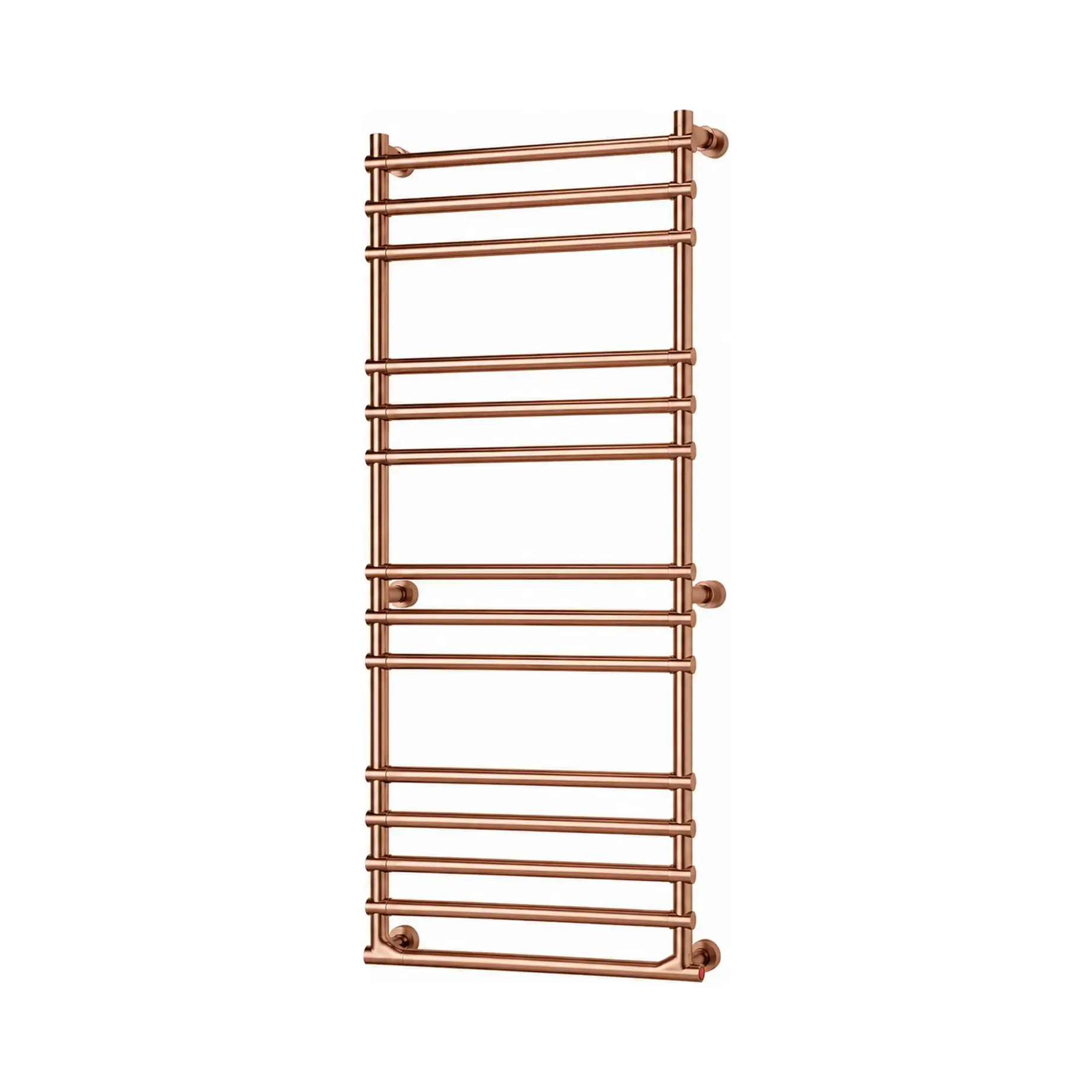 Сушка для рушників електрична Sole 514/14 Margaroli 514/14 Brushed Copper Brushed Copper 43 х 130.4 см — вид на білому тлі