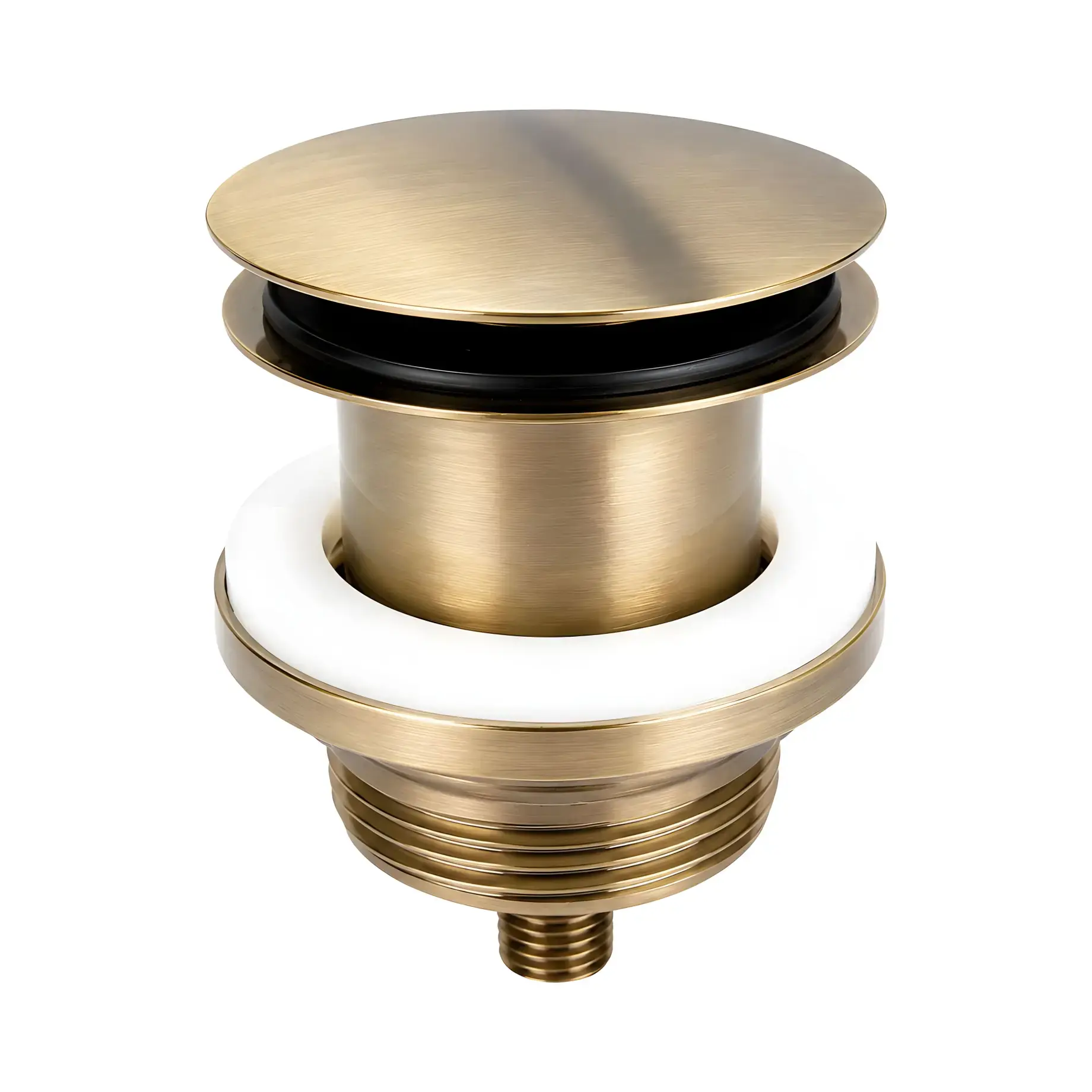Донний клапан Click-Clack McALPINE CWP60-CB-GP-PVD Gold — вид на білому тлі