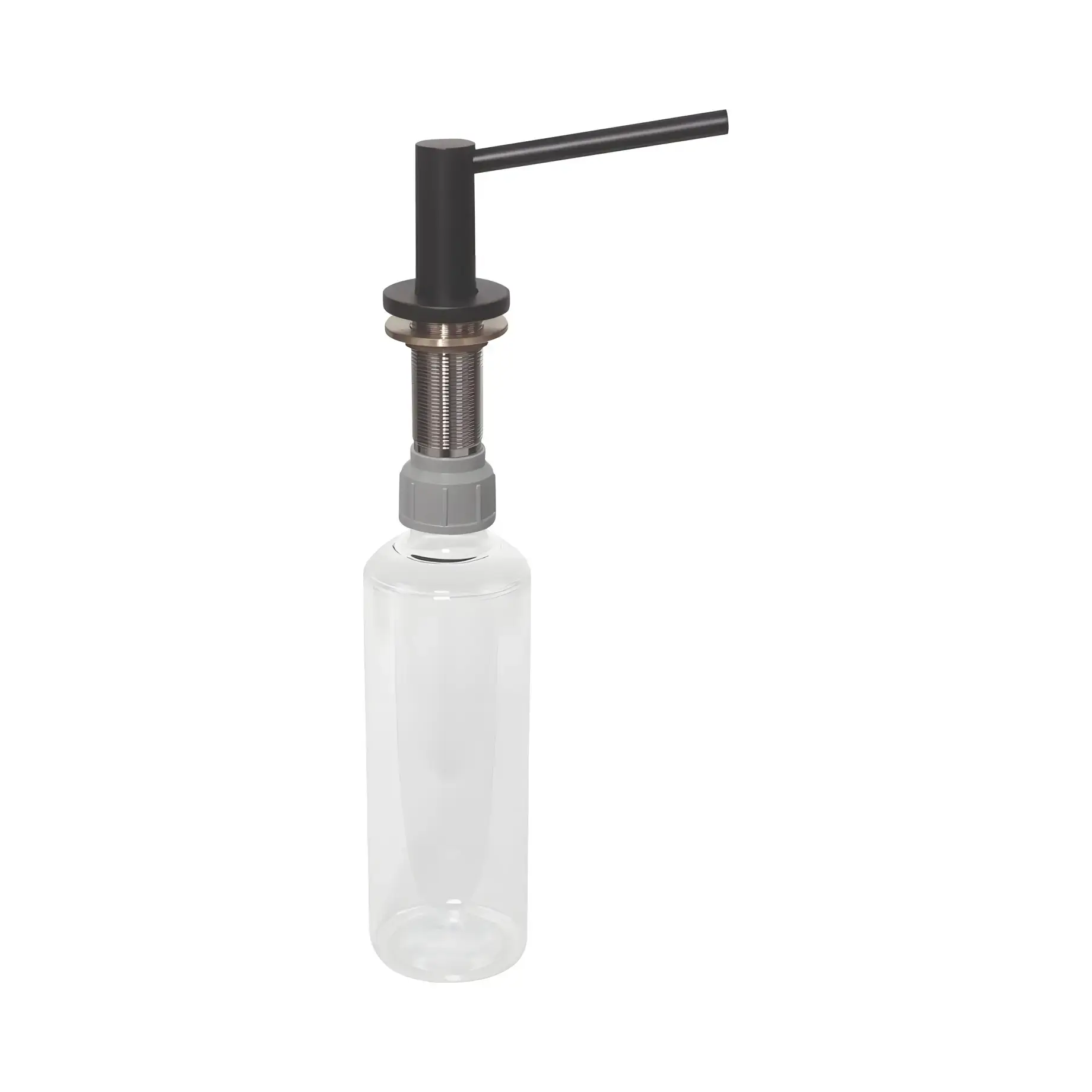 Дозатор миючих засобів McALPINE SOAP-MB-25-BB Matt Black — вид на білому тлі
