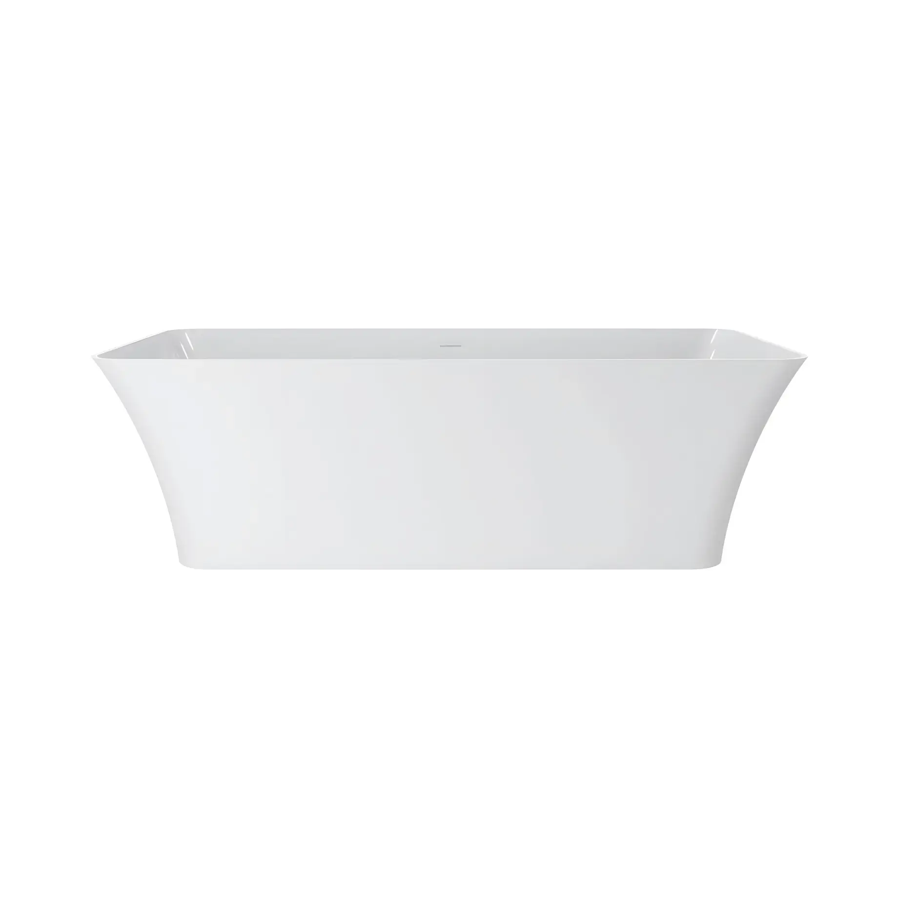 Ванна Bonita Miraggio 0000265 White Glossy 180 х 75.5 см — вид на білому тлі