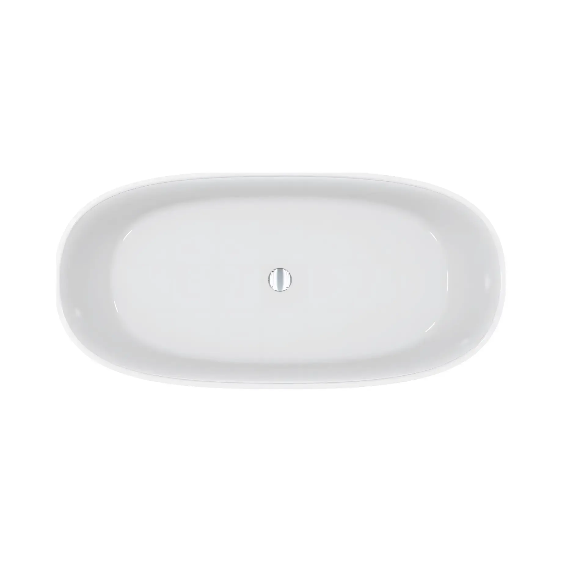 Ванна Brave New Виробник 0001515 White Glossy 155.5 х 74 см — вид згори