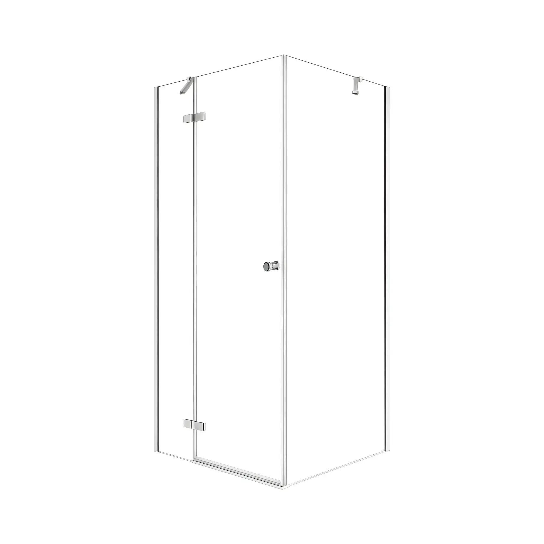 Душова кабіна Kalibra 1D New Trendy KALS0001-110UCR Chrome 110 х 90 х 195 см — вид на білому тлі