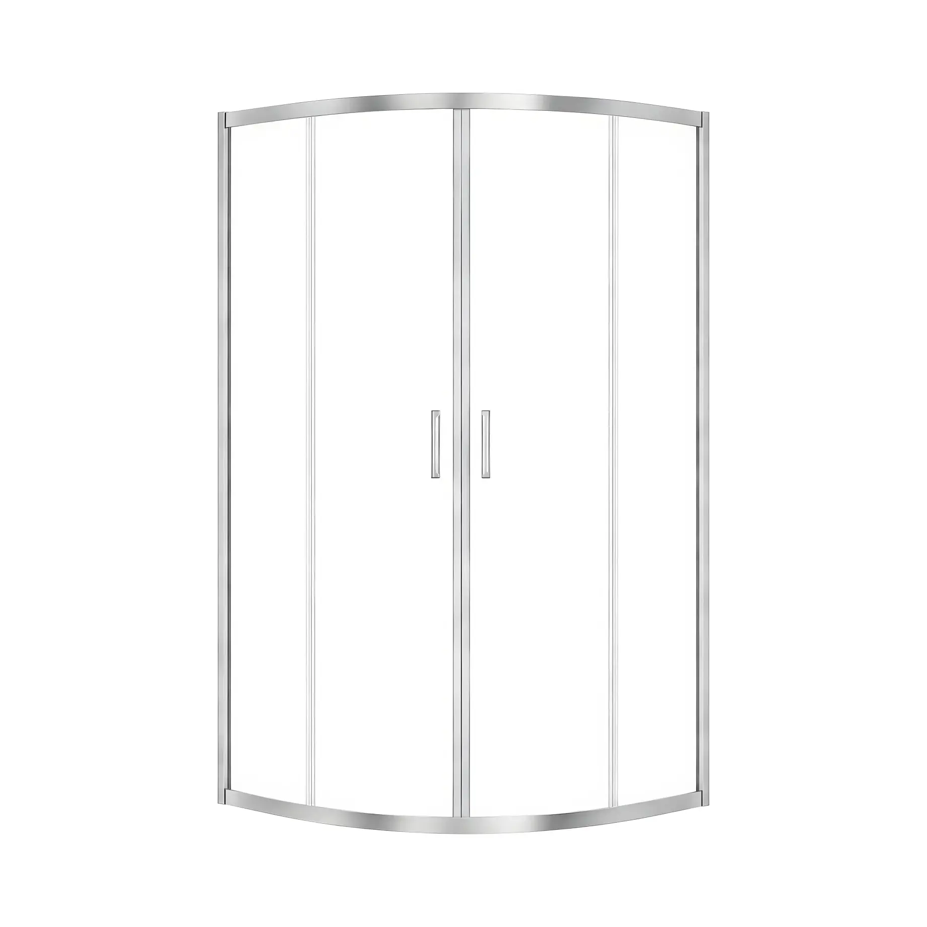 Душова кабіна Suvia 2D R55 New Trendy K-5112 Chrome 90 х 90 х 190 см — вид на білому тлі