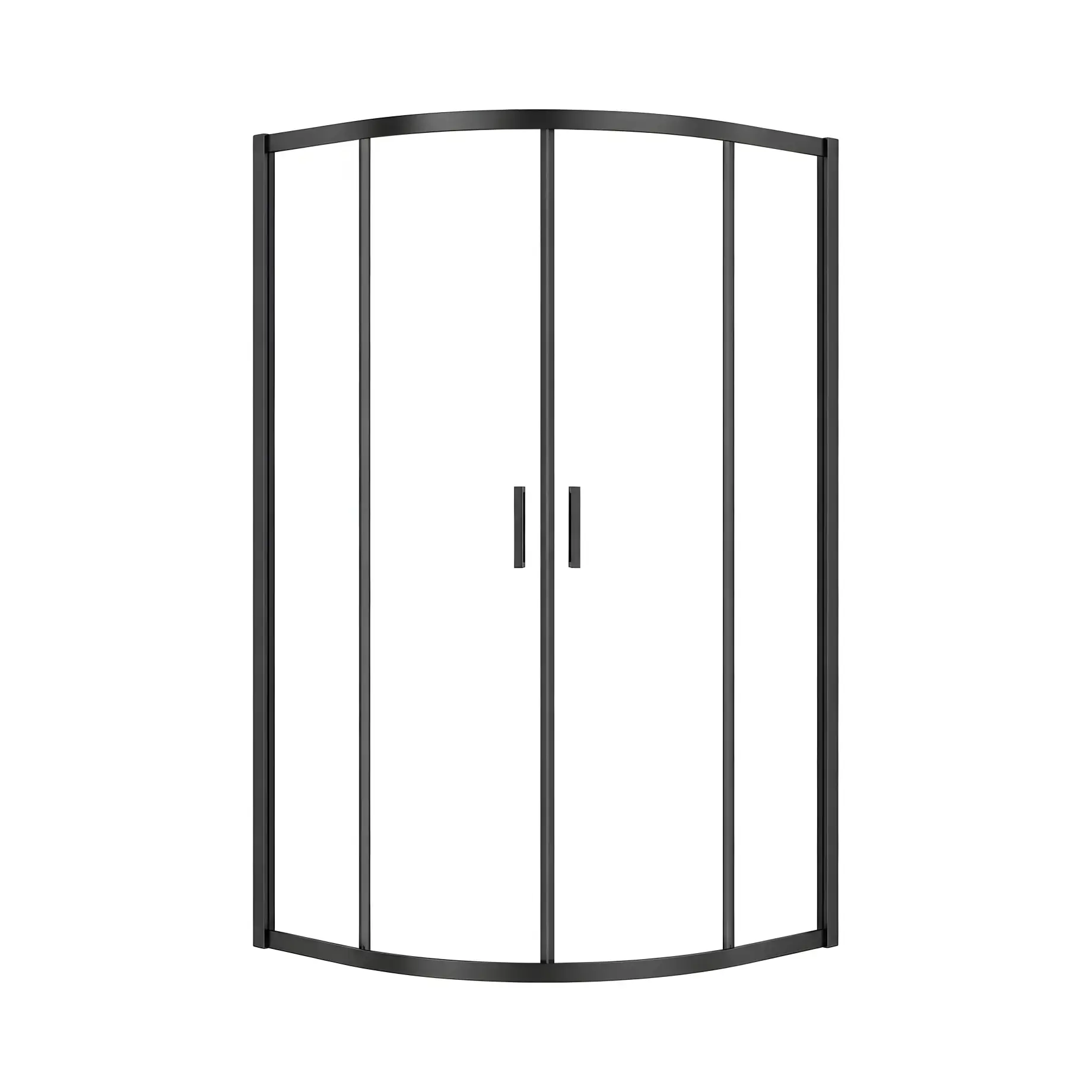 Душевая кабина Suvia 2D R55 New Trendy K-5115 Black 80 х 80 х 190 см — вид на белом фоне