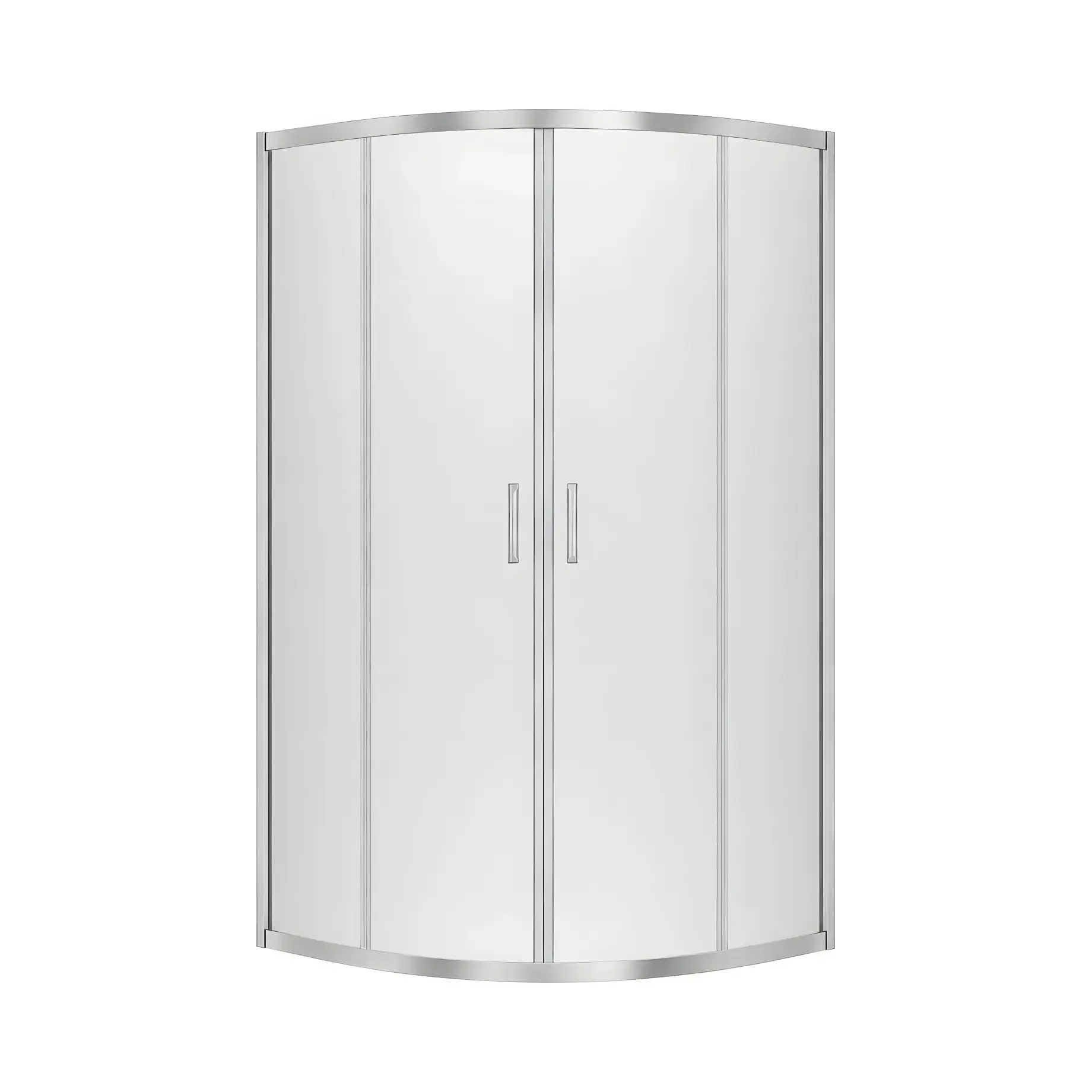 Душова кабіна Suvia 2D R55 New Trendy K-5120 Chrome 90 х 90 х 190 см — вид на білому тлі