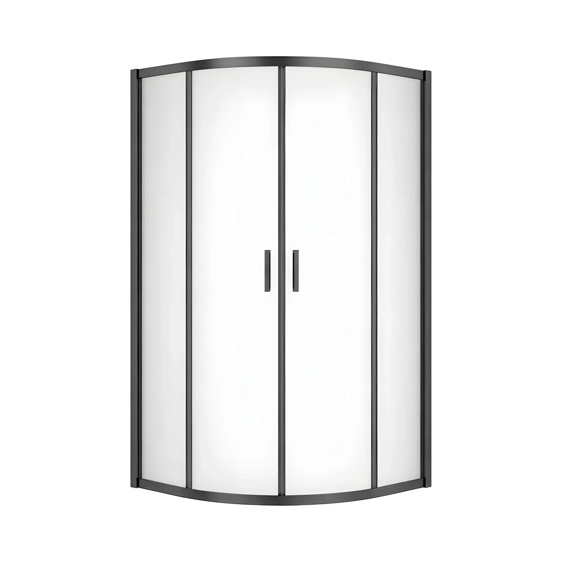 Душевая кабина Suvia 2D R55 New Trendy K-5124 Black 90 х 90 х 190 см — вид на белом фоне