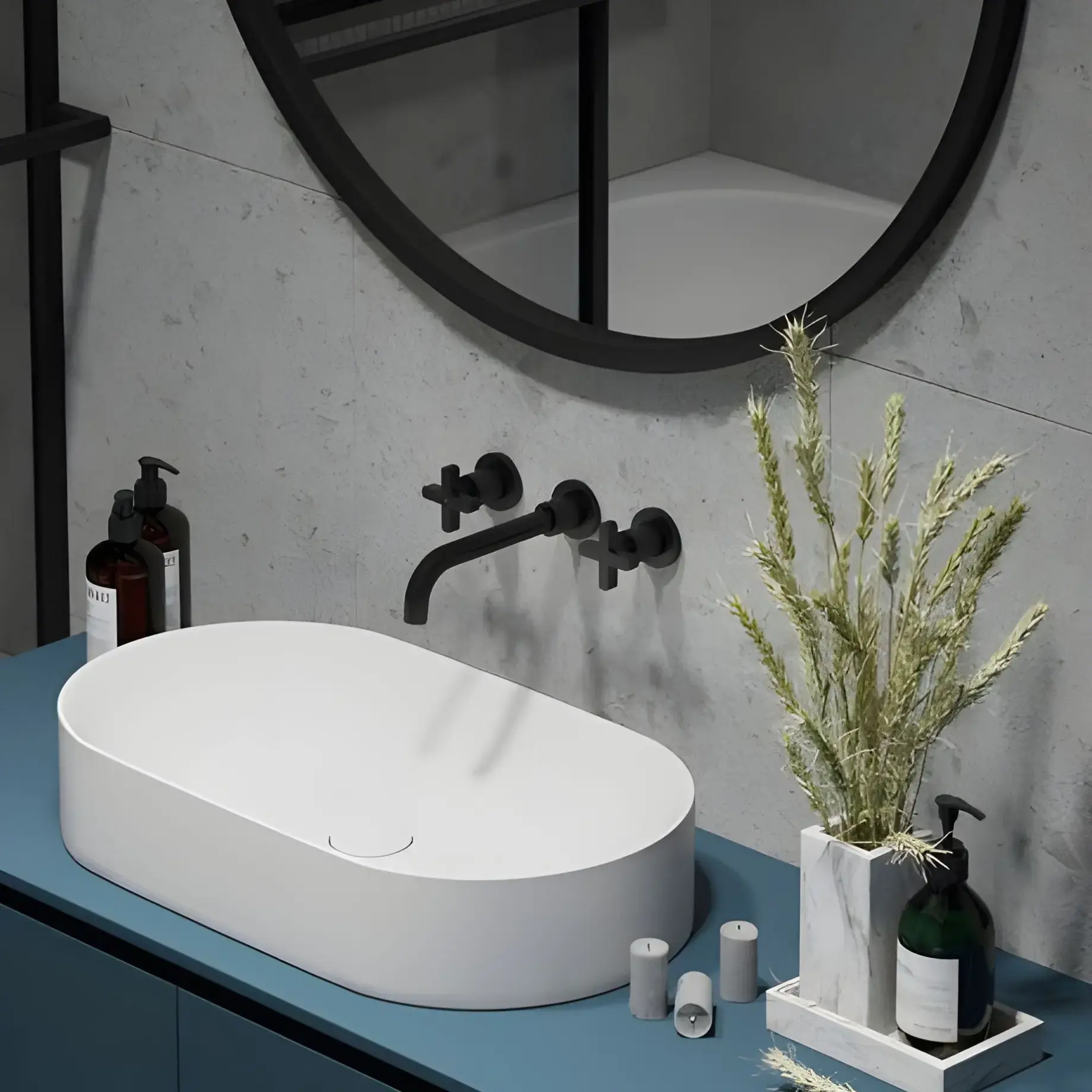 Умивальник Pin NIC Design 001713001 Glossy White — вид спереду