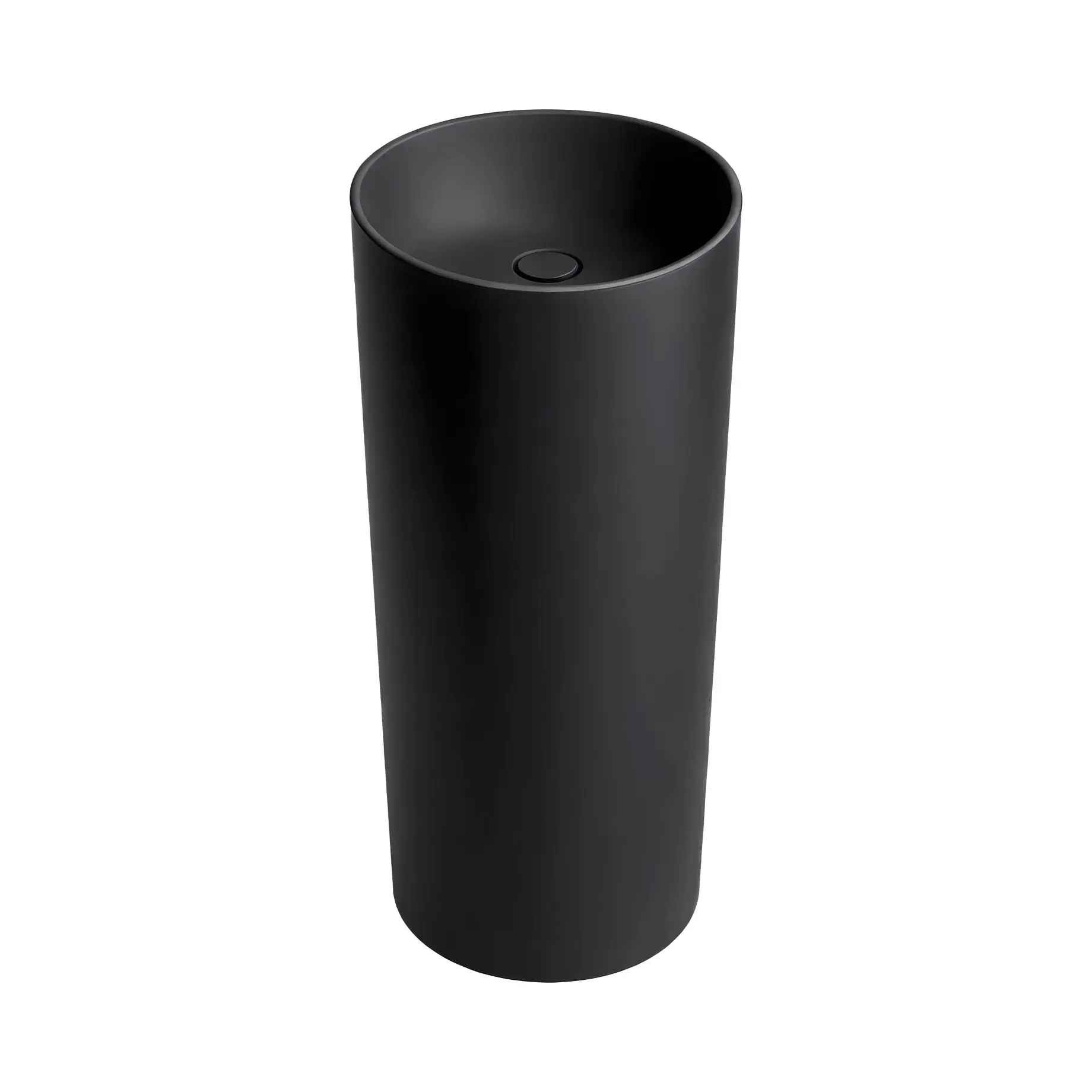 Умивальник Circle Nicos V85008505001 + V850085050 Matt Black 44 х 44 см — вид на білому тлі